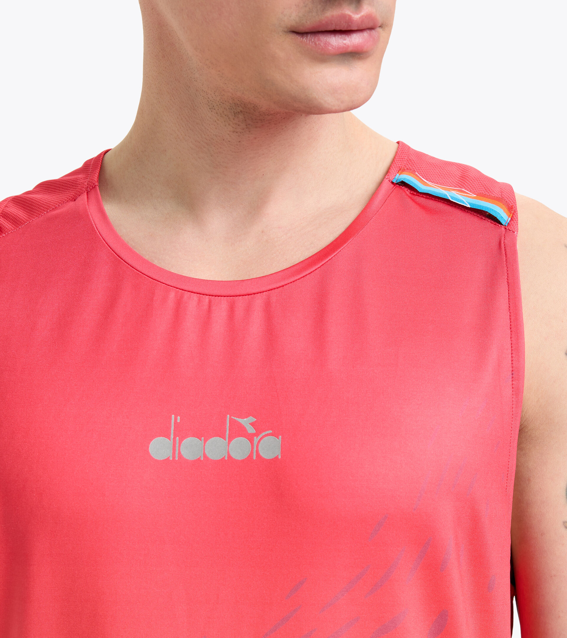 Canotta da running super light - Uomo SUPER LIGHT TANK BE ONE FIERY MURRINA - Diadora