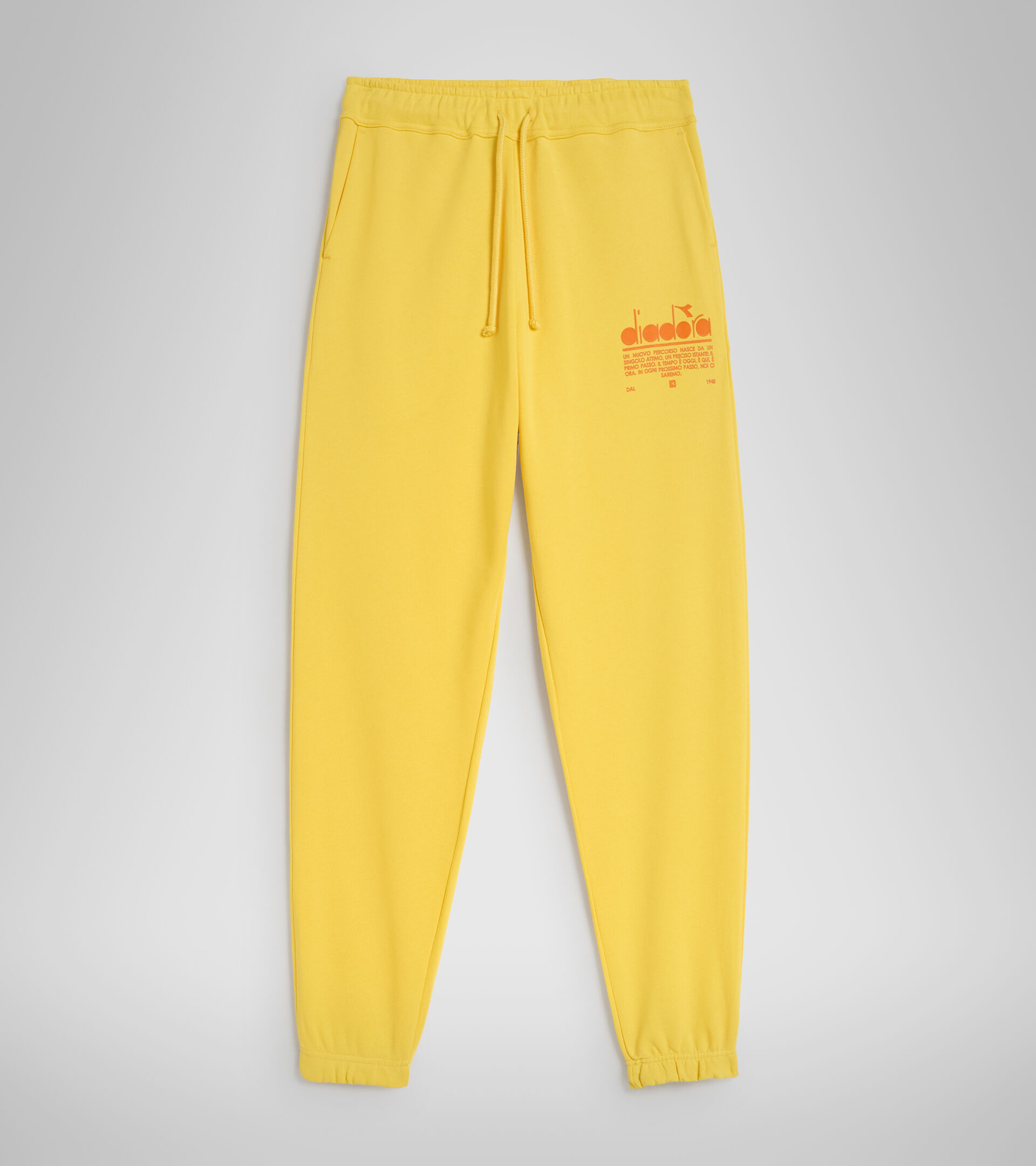 Organic cotton joggers - Unisex PANT MANIFESTO YELLOW LENS - Diadora