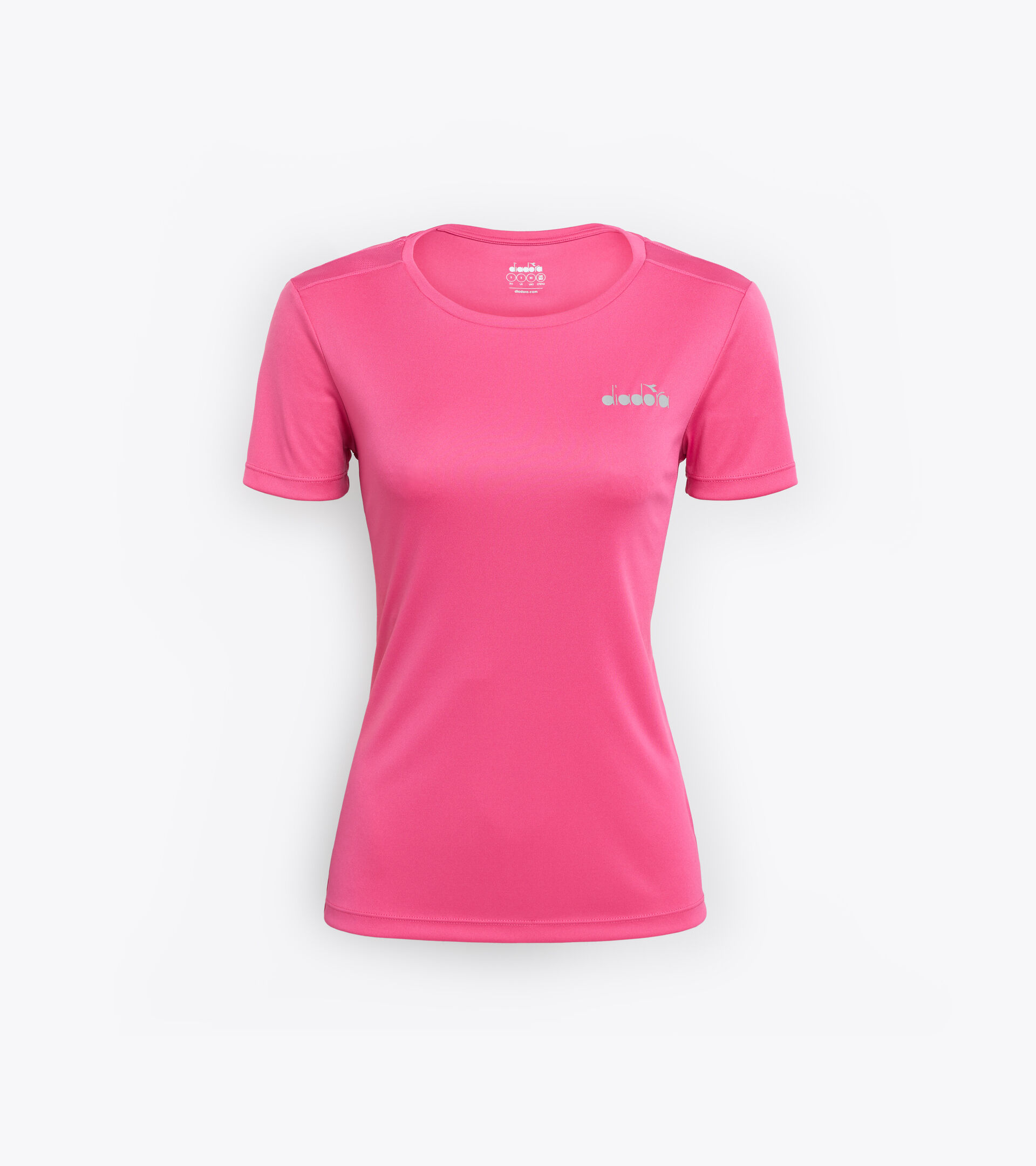 Camiseta para correr - Mujer L. SS T-SHIRT RUN ROSADO AQUILEA - Diadora