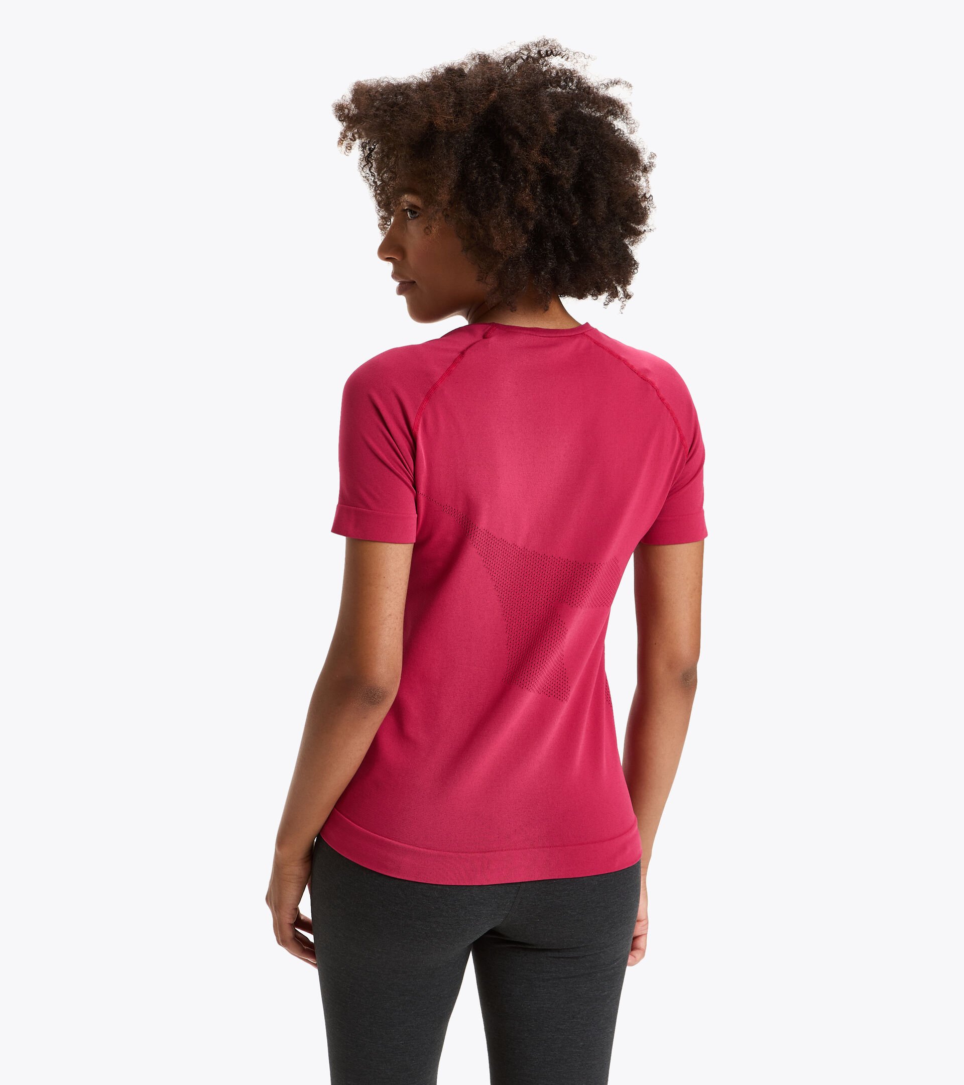 Running-T-Shirt Made in Italy - Damen L. SS SKIN FRIENDLY T-SHIRT KNALLIG ROSA - Diadora