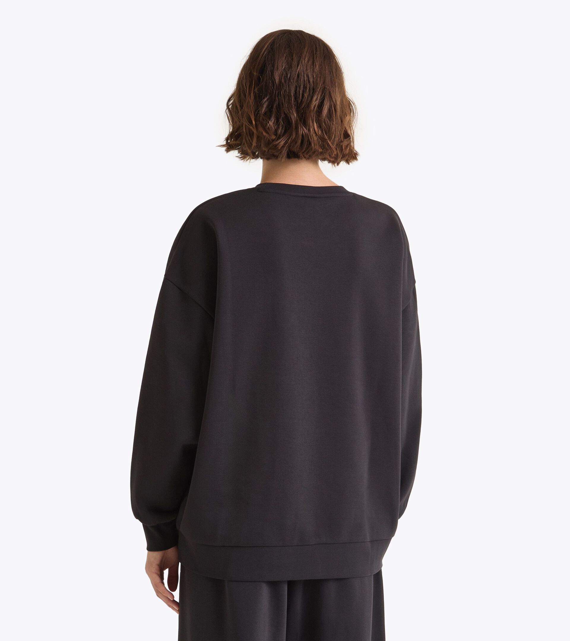 Sudadera de cuello redondo - Mujer
 L. SWEATSHIRT ATHL. LOGO NEGRO - Diadora