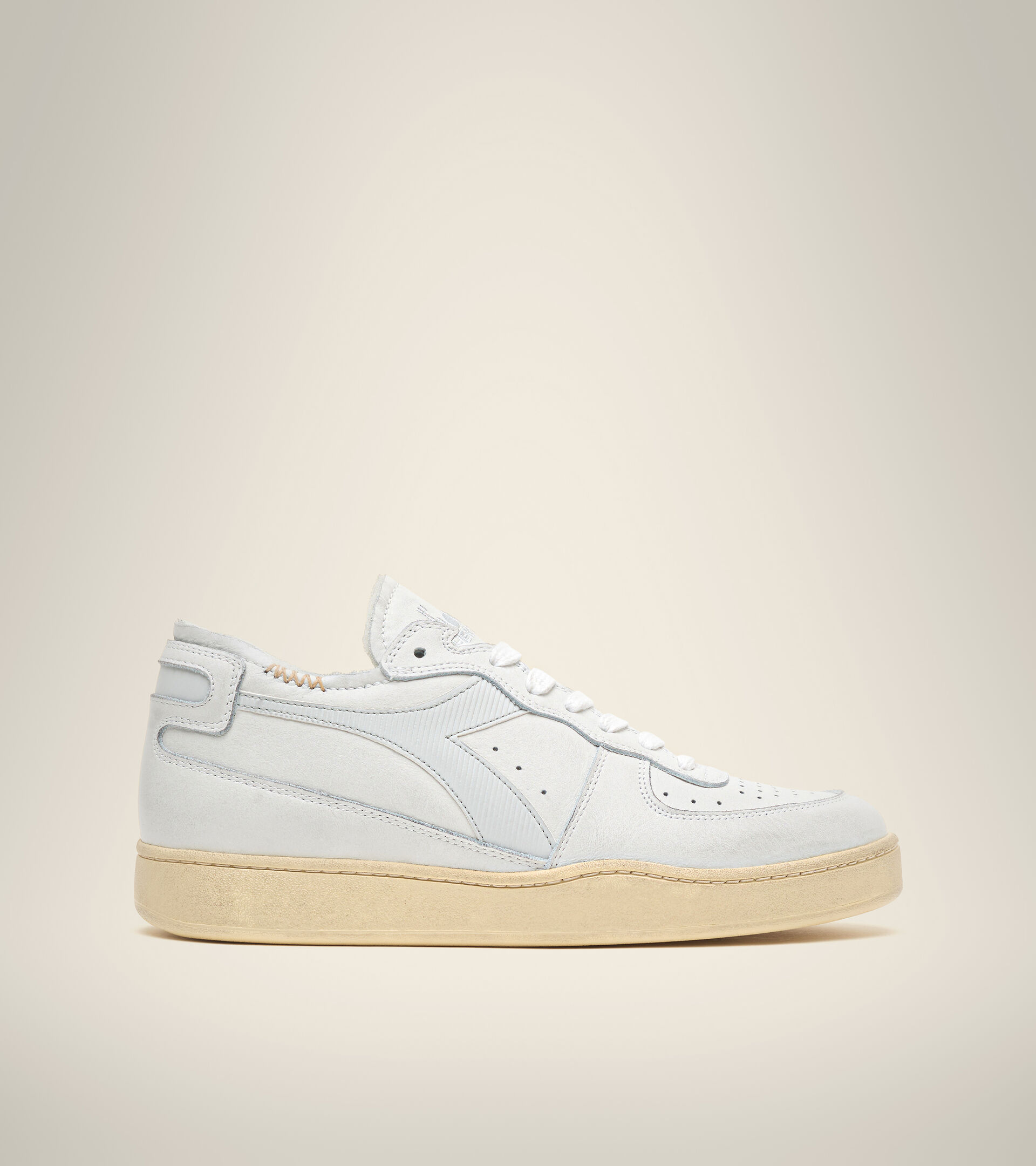 Heritage shoe - Unisex MI BASKET ROW CUT WHITE/DAWN BLUE - Diadora