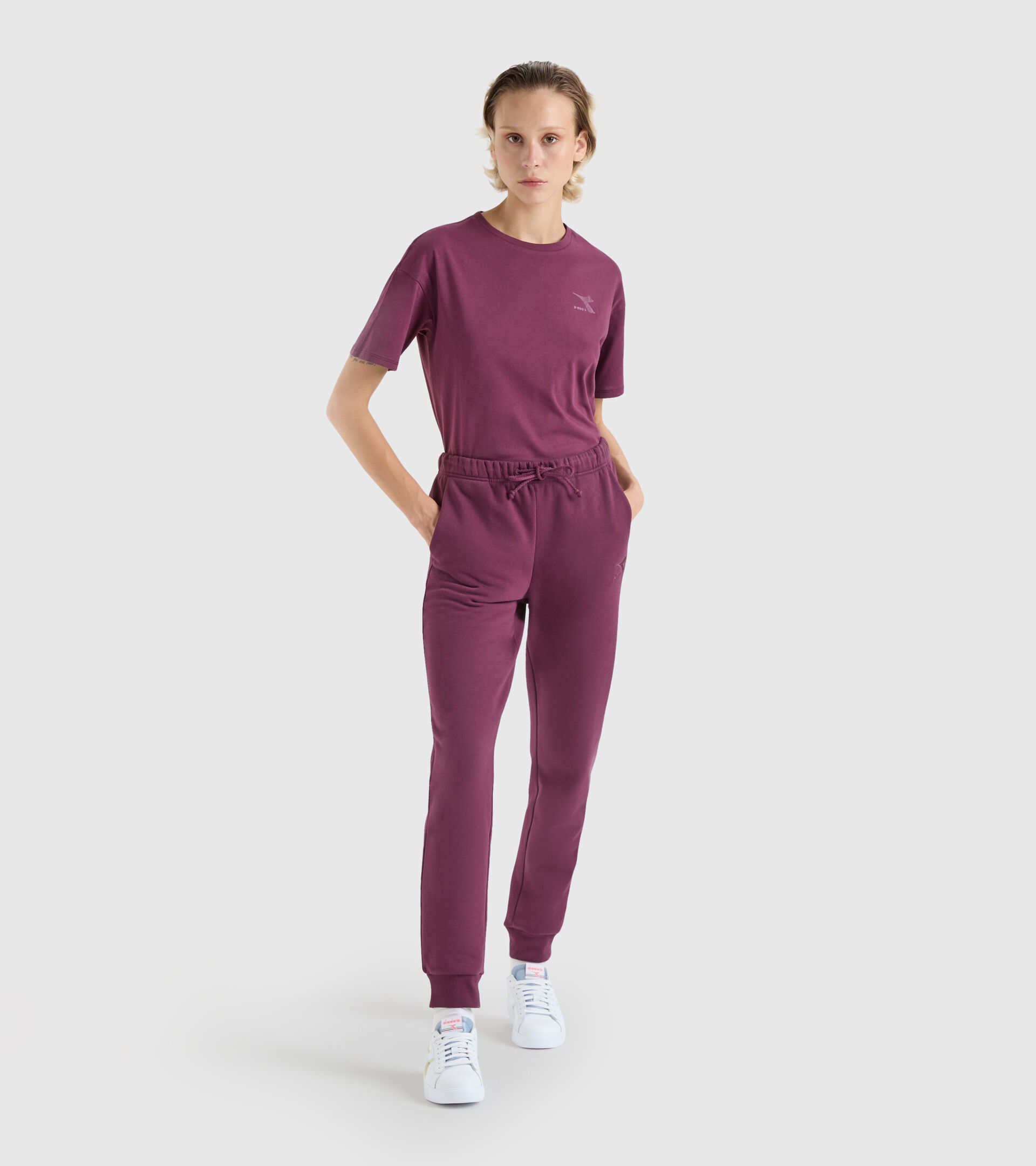 Sporthose - Damen L.PANTS CUFF CORE VERNICHTET VIOLETT - Diadora