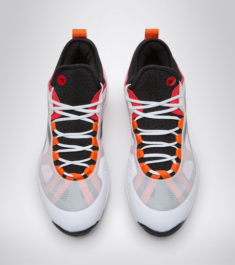 SPEED BLUSHIELD FLY 3 + CLAY, WHITE/BLACK/FIERY RED Chaussures de tennis pour terrains en terre battue - Homme SPEED BLUSHIELD FLY 3 + CLAY WHITE/BLACK/FIERY RED - Diadora