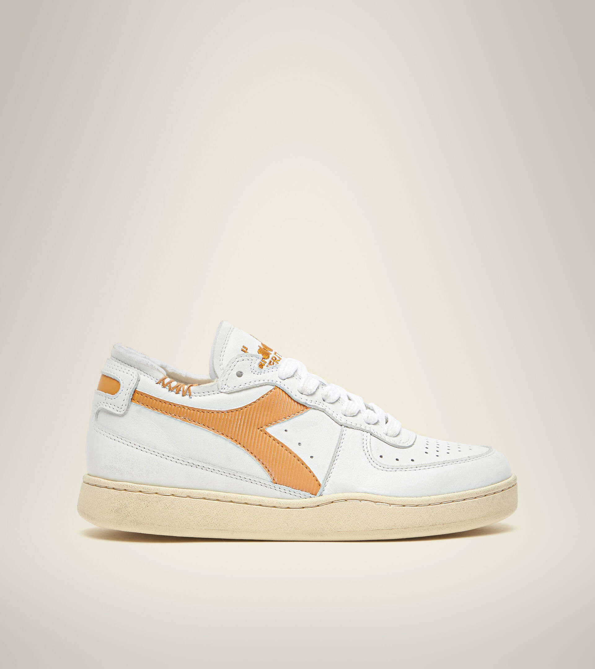 Footwear Heritage UNISEX MI BASKET ROW CUT BIANCO/PEPITA Diadora