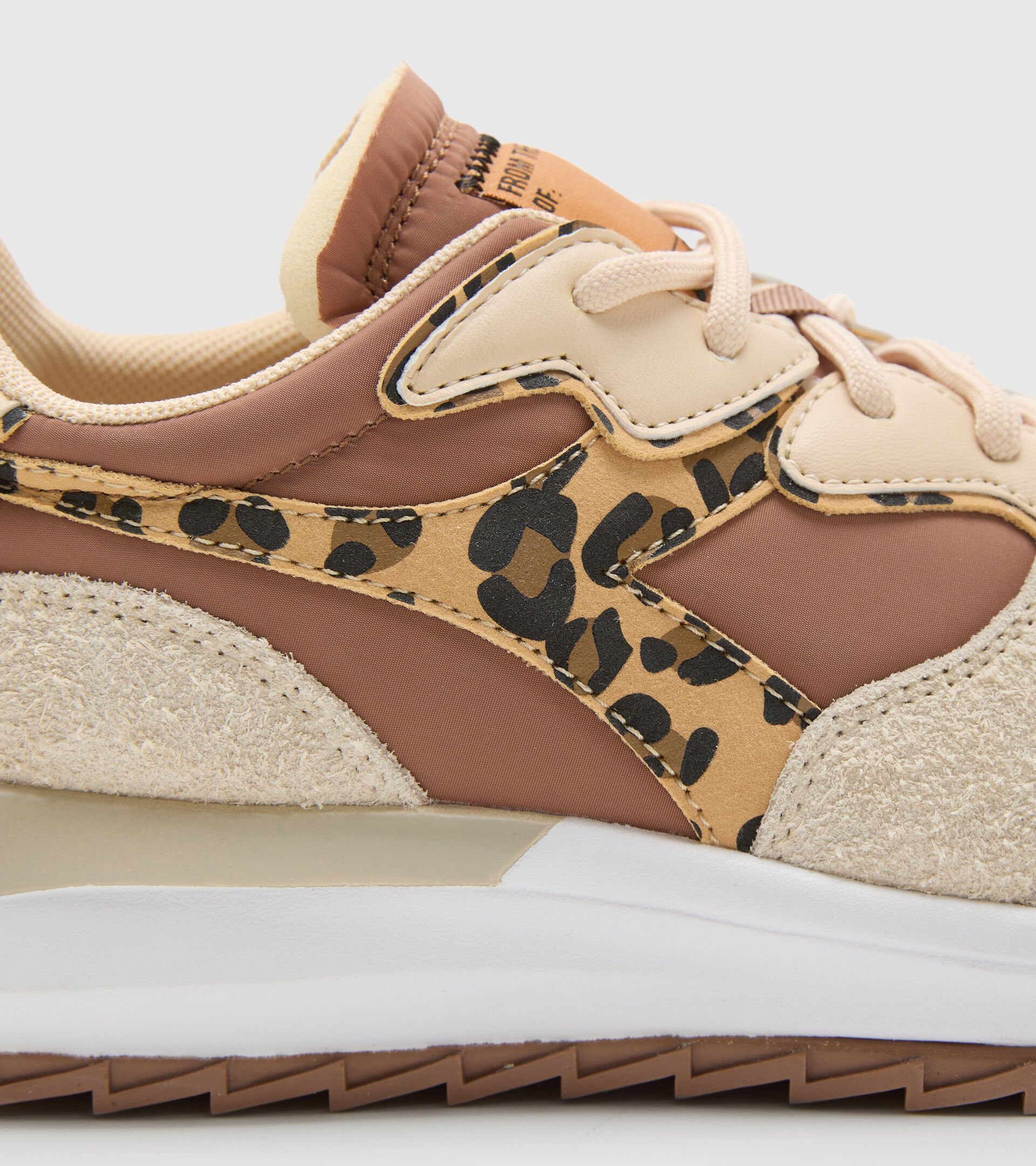 Sports shoes - Women JOLLY ANIMALIER BEAVER FUR/PARCHMENT - Diadora