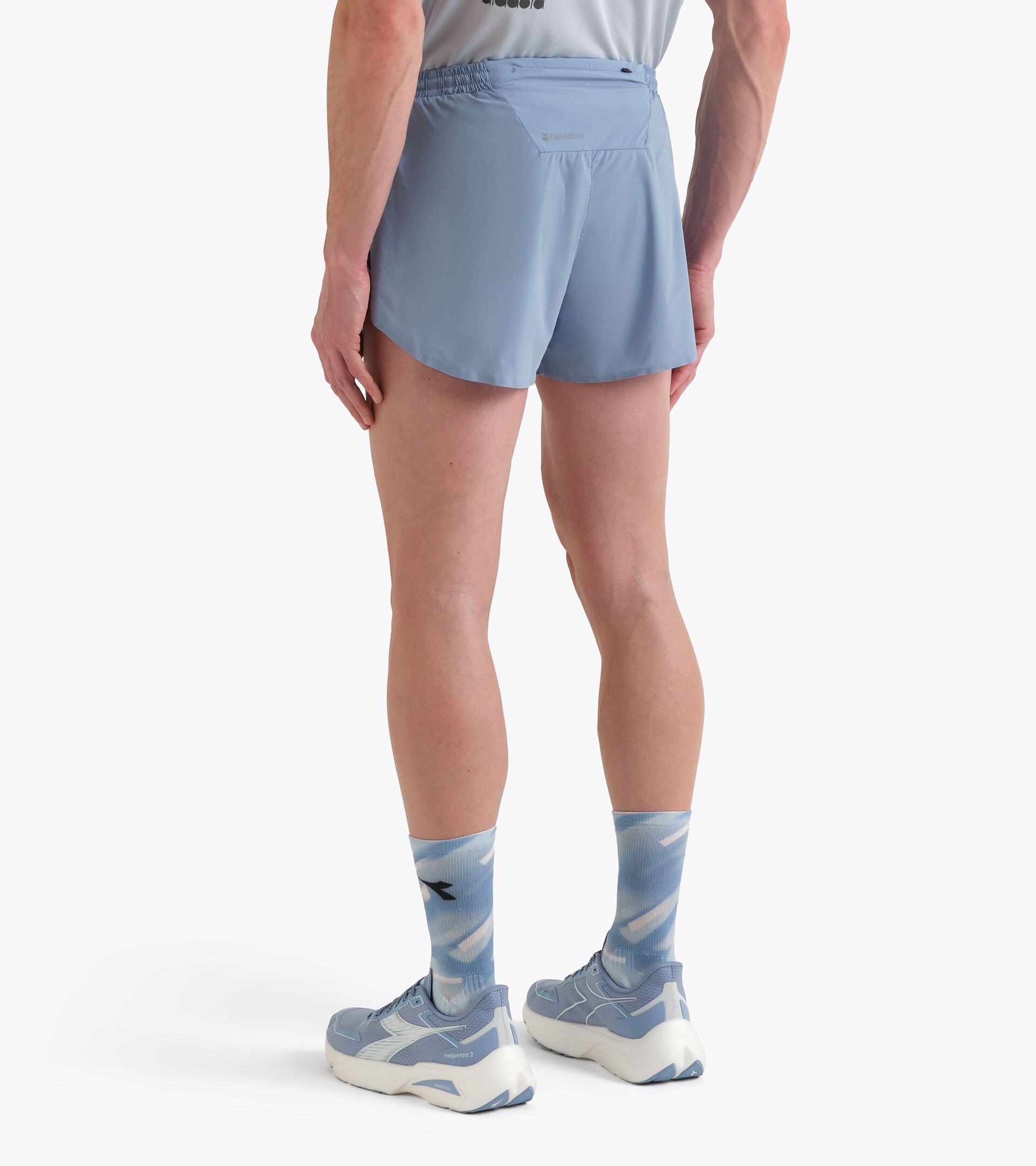 Short fendu FIBRAZERO 3&rsquo;&rsquo;  - Running - Homme SPLIT SHORTS 3 SUPER LIGHT FIBRAZERO CIEL SANS FIN - Diadora
