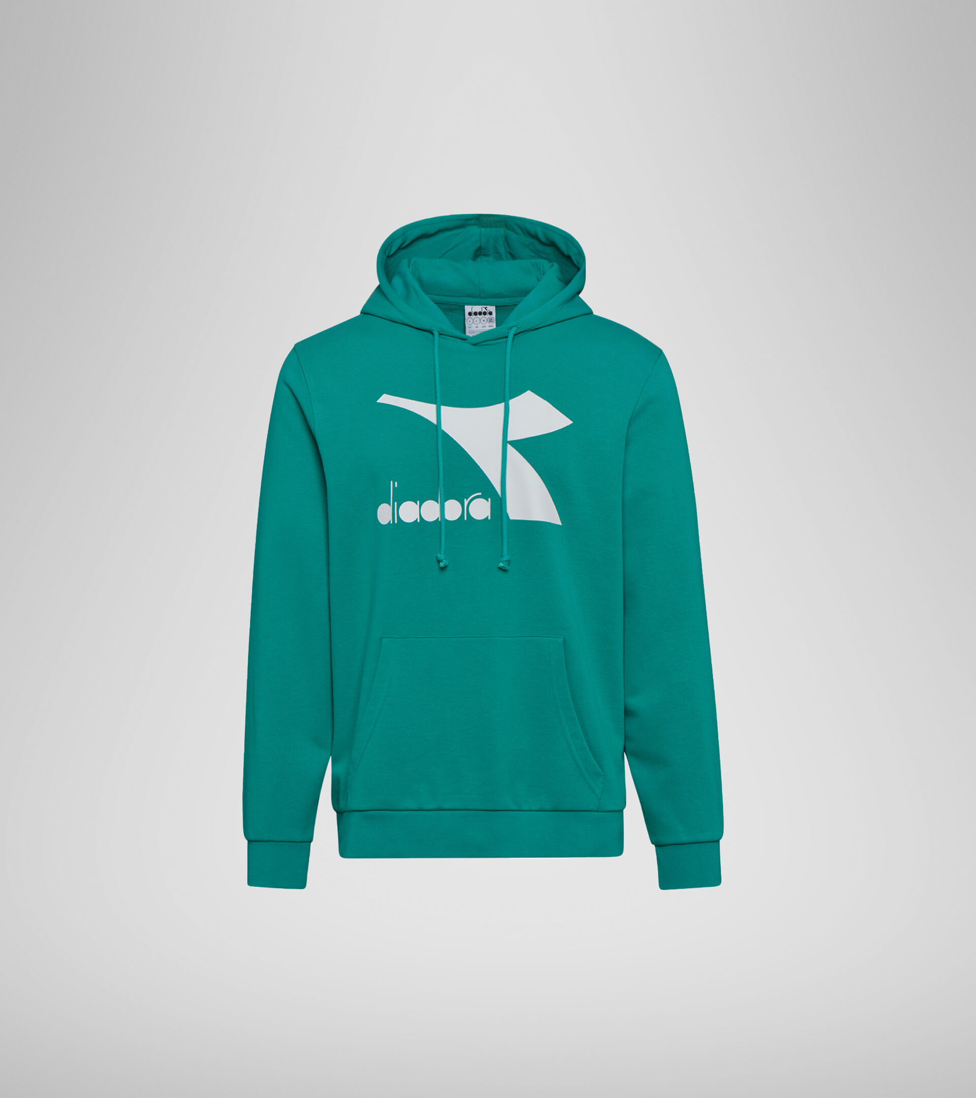 Apparel Sport UOMO HOODIE BIG LOGO GREEN DEEP Diadora