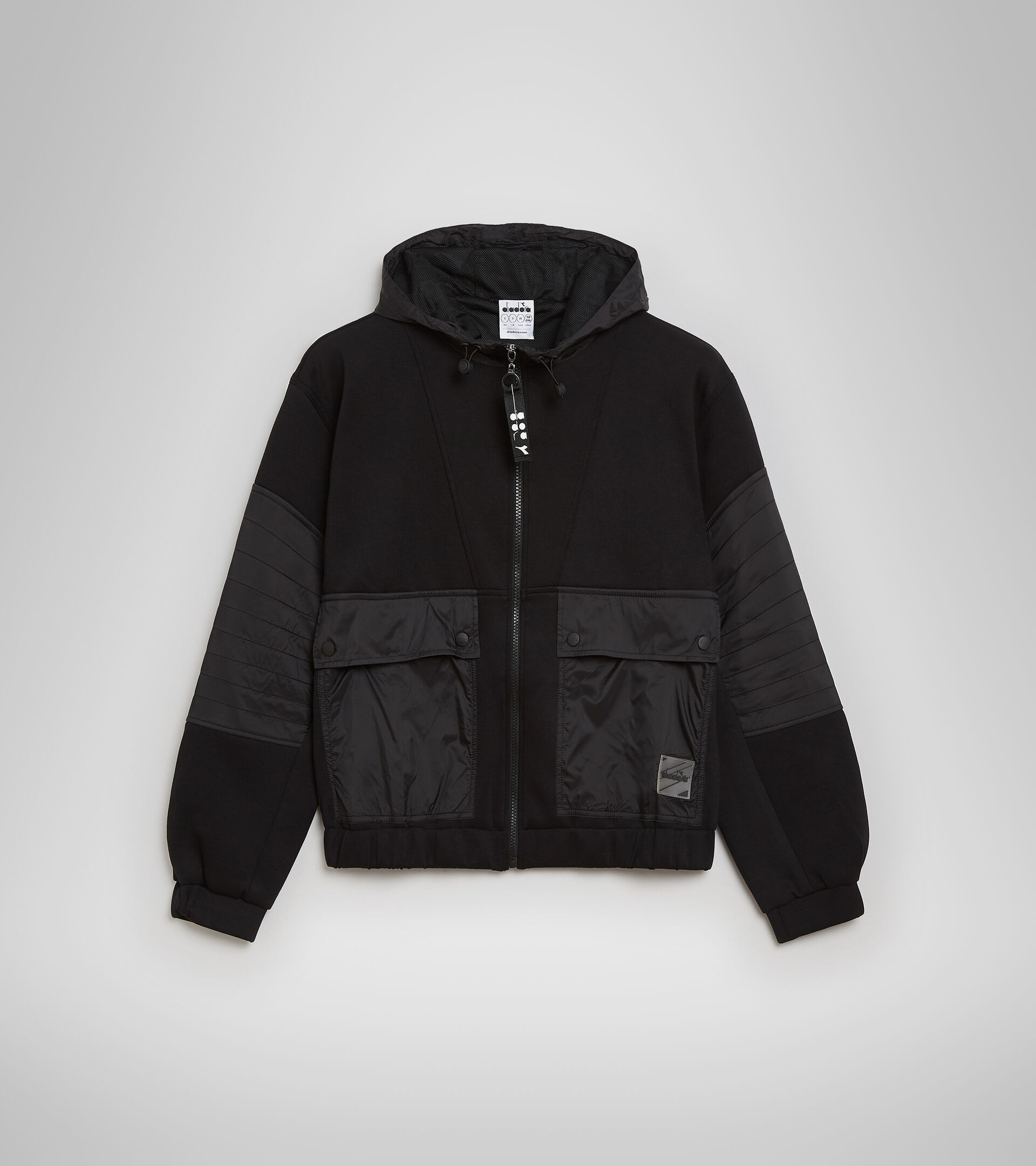 Sports jacket - Women L. TRACK JACKET URBANITY BLACK - Diadora