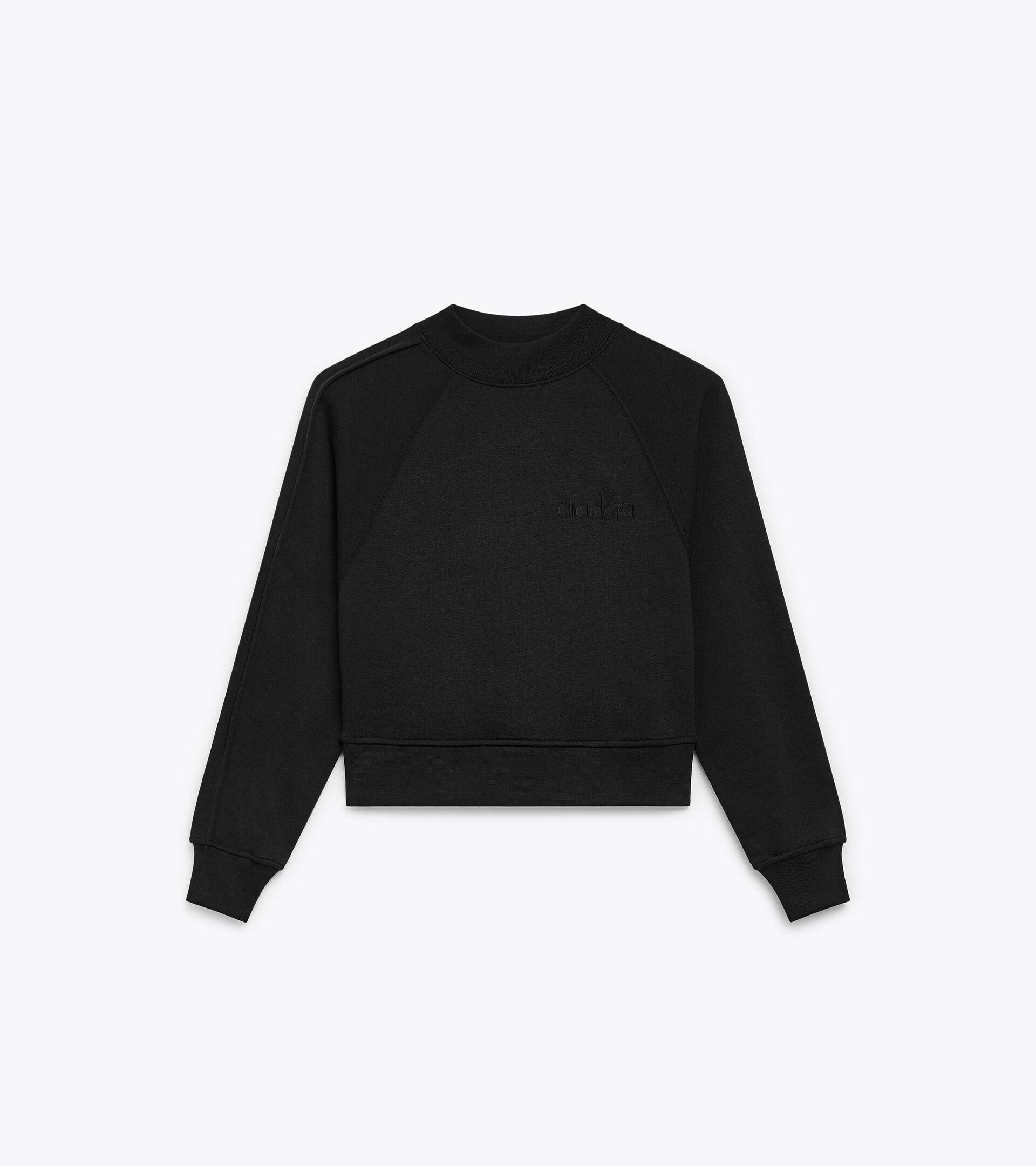 Sweatshirt - Women L. SWEATSHIRT CREW ATHL. LOGO BLACK - Diadora
