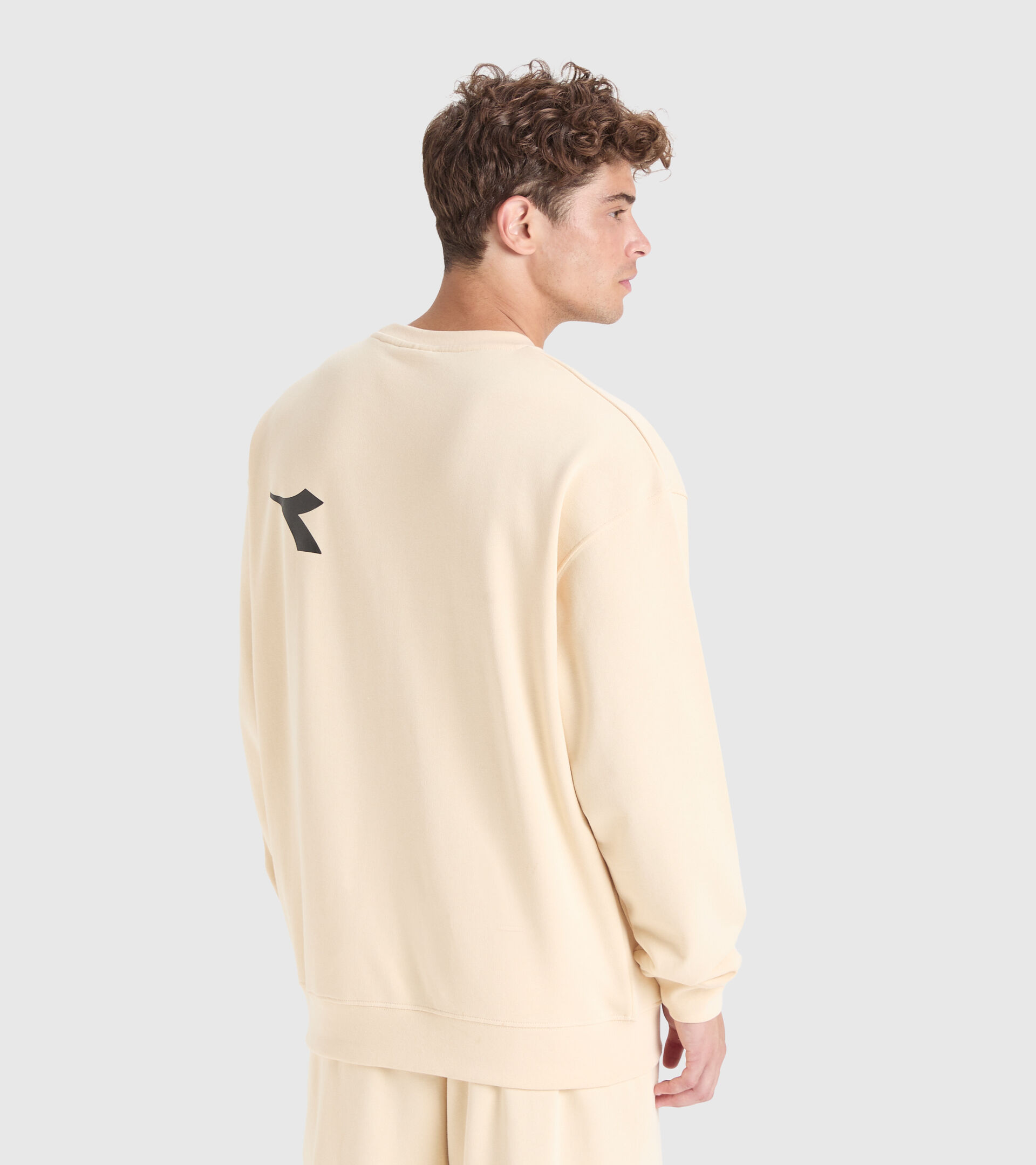 Felpa in cotone - Unisex SWEATSHIRT CREW MANIFESTO BEIGE NAVAJO - Diadora