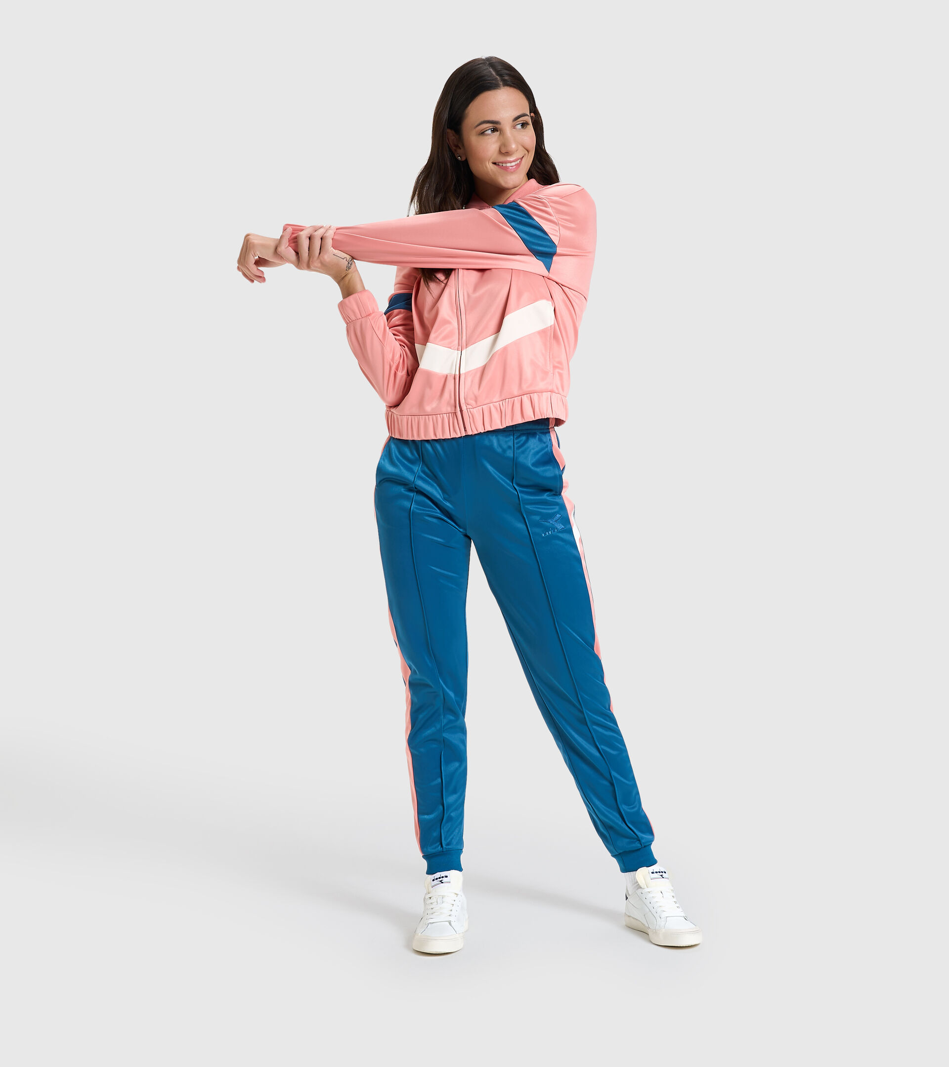 Tracksuit - Women L.TRACKSUIT FZ CHROMIA LOBSTER BISQUE - Diadora