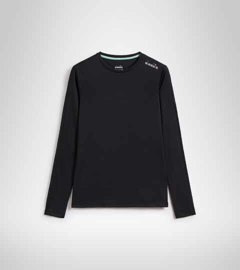 L. LS CORE TEE, BLACK Running T-shirt - Women L. LS CORE TEE BLACK - Diadora