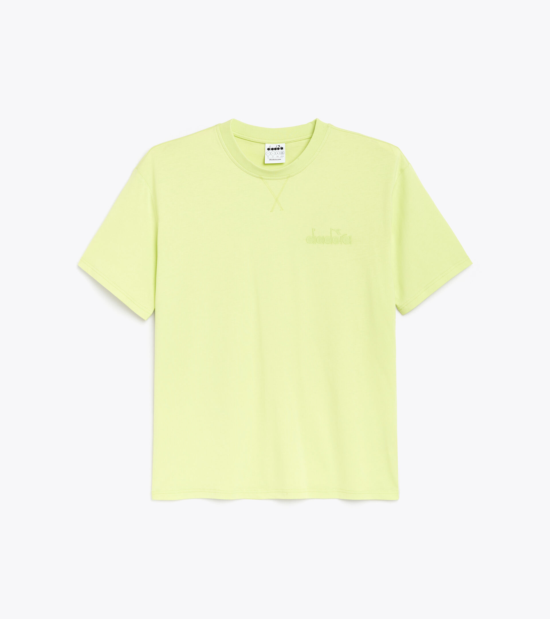 Cotton t-shirt - Gender neutral T-SHIRT SS SPW LOGO DARK LIME GREEN - Diadora