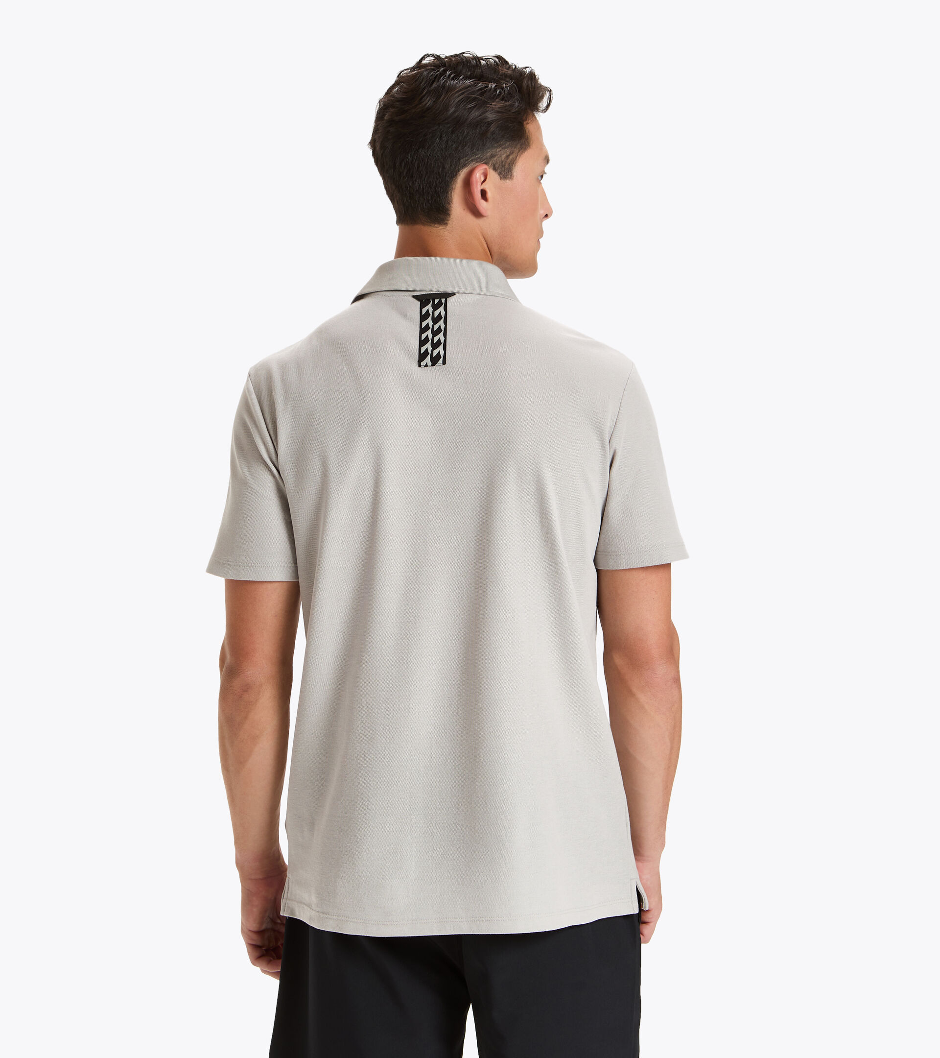 Tennis polo shirt - Men POLO STATEMENT SS OYSTER MUSHROOM - Diadora