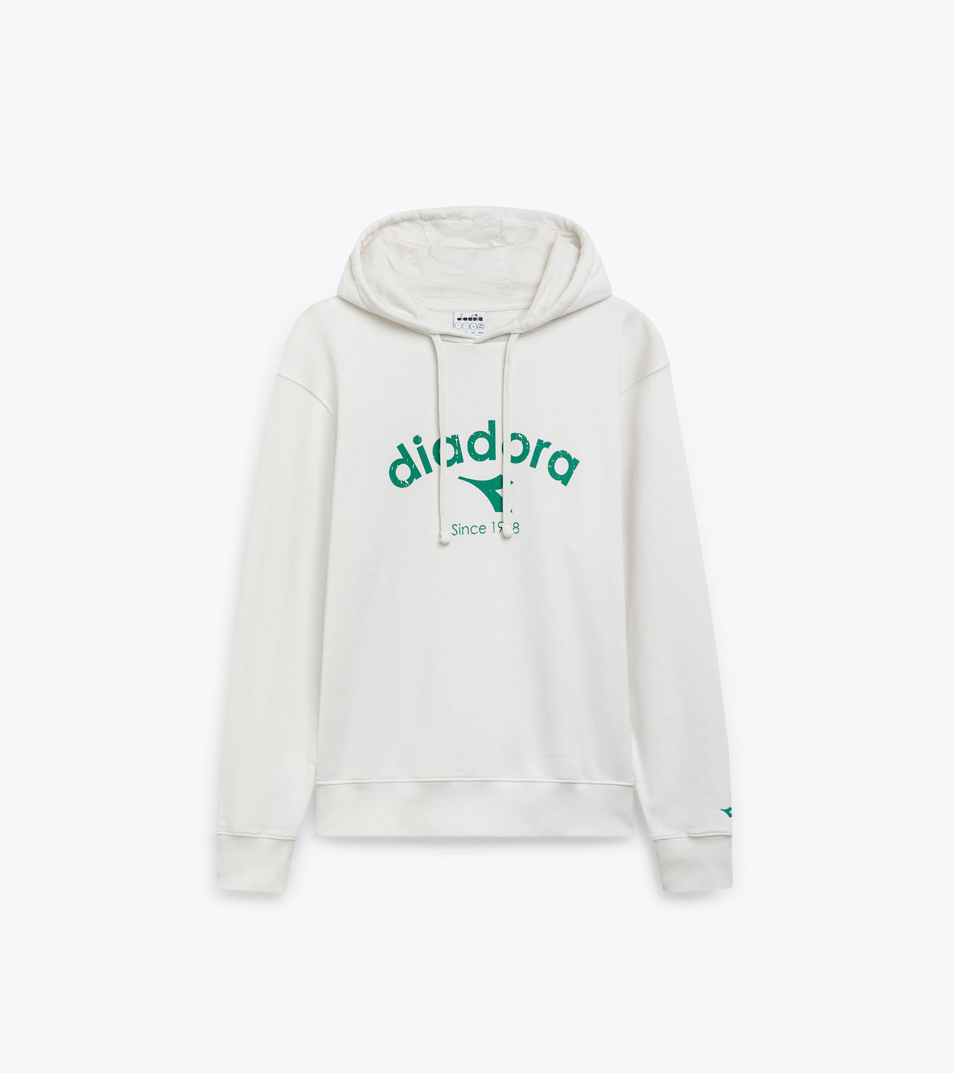 Sweatshirt mit Kapuze - genderneutral
 HOODIE ATHL. LOGO MILCH WEISS - Diadora