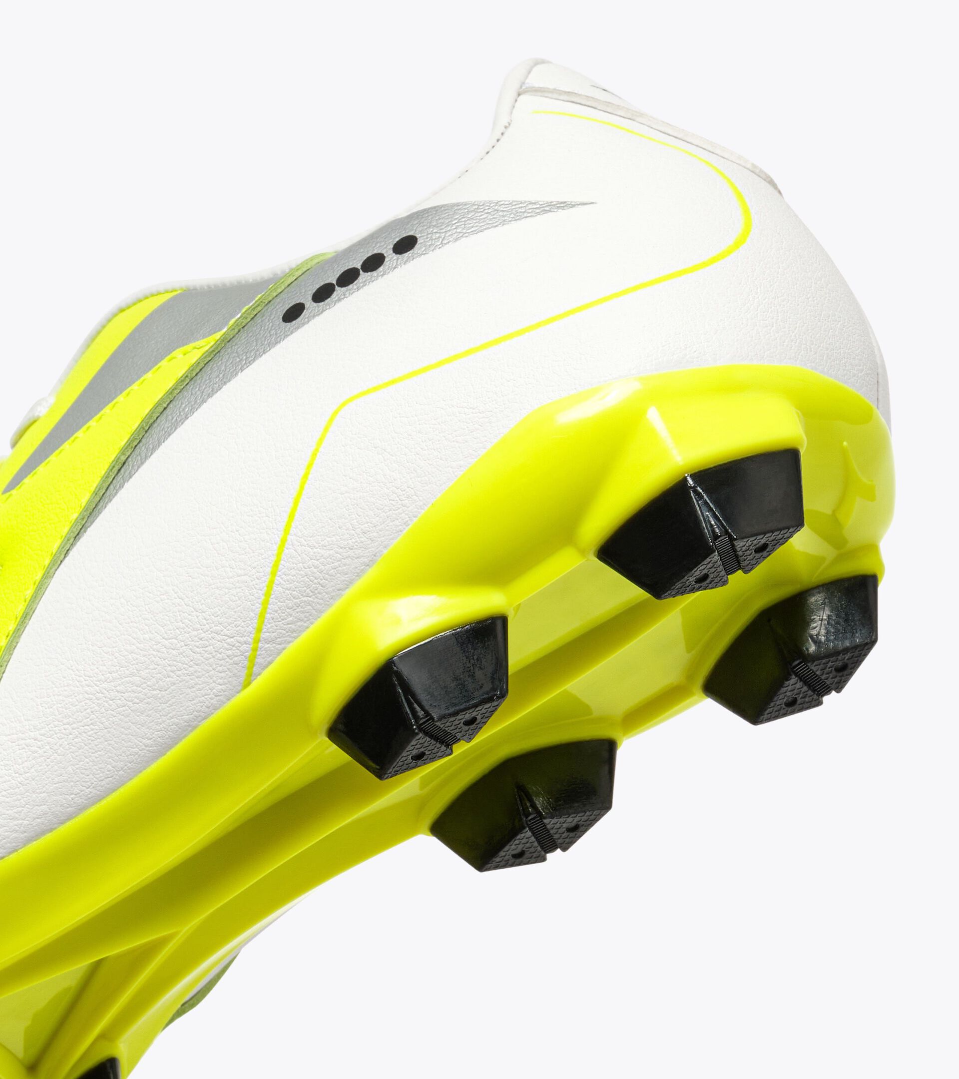 Bota de f&uacute;tbol para superficies compactas - Hombre MAXIMUS ICON R LPU AMARILLO FLUO/NEGRO/BLANCO - Diadora