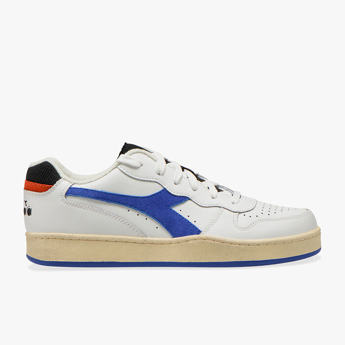 MI BASKET LOW ICONA, WHITE/AMPARO BLUE/ORANGEADE, large