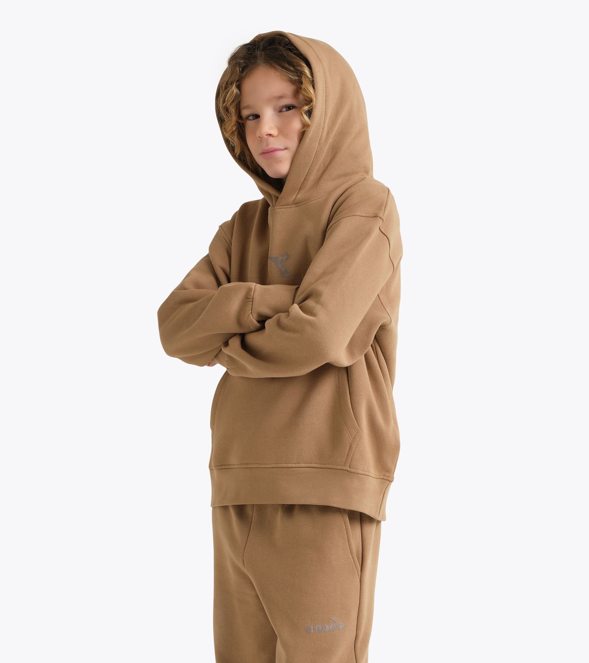 Hoodie - Boys  JB. HOODIE FRIENDLY TEAM WILD DOVE - Diadora