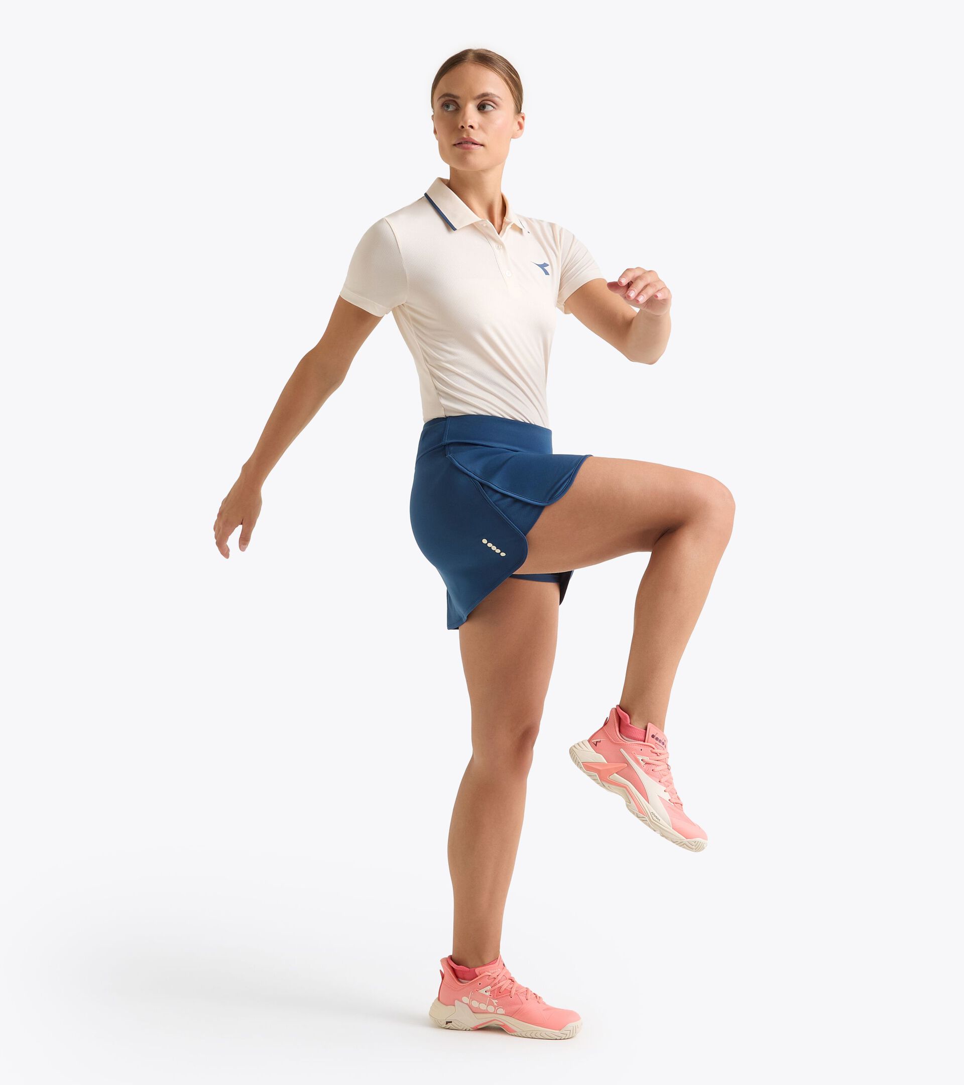 Falda de tenis con pantalón interior - Mujer L. SKIRT CORE AZUL BANDERIN - Diadora