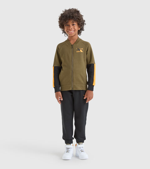 Sports tracksuit - Kids JB. TRACKSUIT FZ TWISTER KIWI GREEN - Diadora