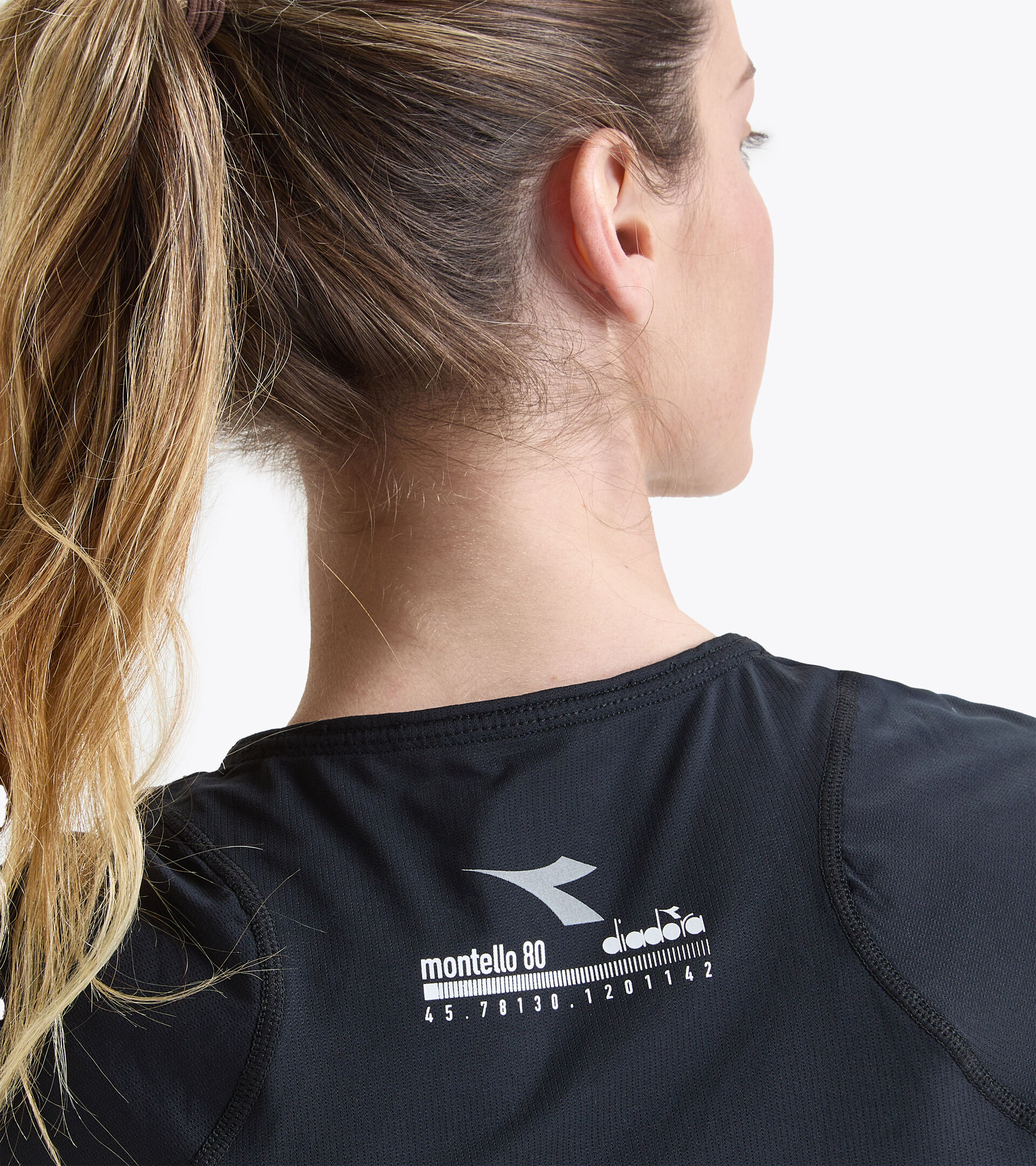 Camiseta para correr - Mujer L. SUPER LIGHT SS T-SHIRT BE ONE NEGRO - Diadora