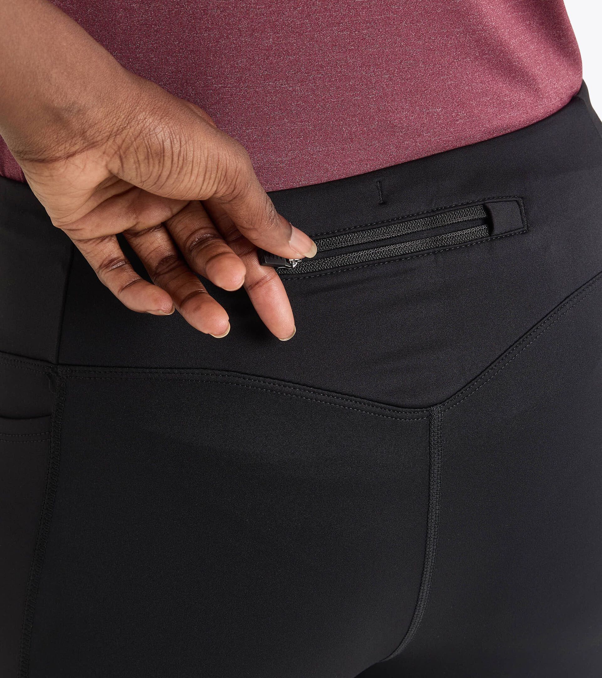 Mallas de running para invierno§Mujer L. TIGHTS RUN CREW NEGRO - Diadora