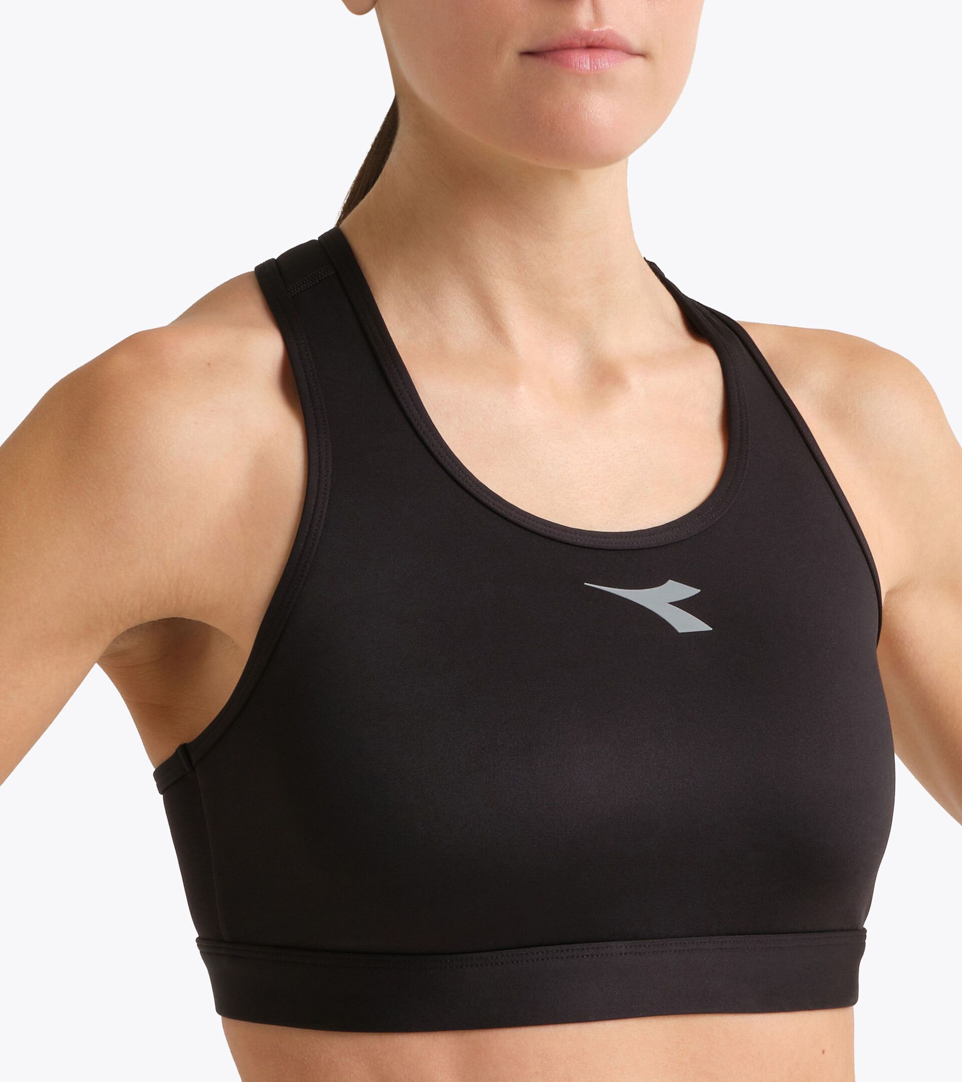 Training bra -  Running - Women&rsquo;s L. MEDIUM BRA BLACK - Diadora