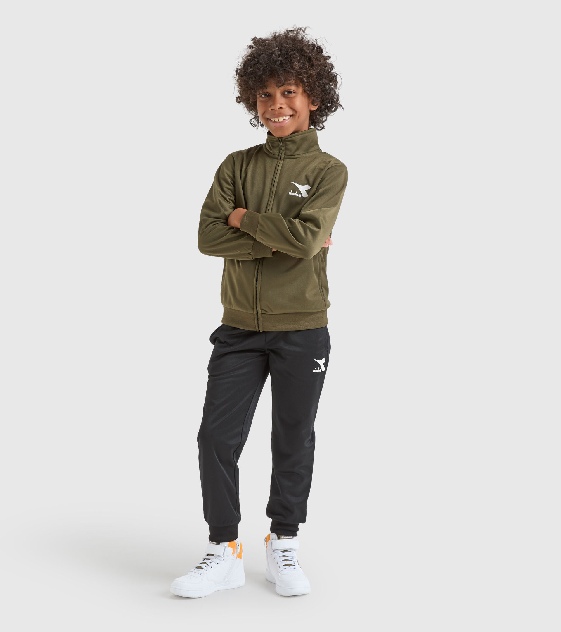 Sports tracksuit - Kids JU.TRACKSUIT FZ CHROMIA KIWI GREEN - Diadora