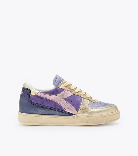 Heritage shoes - Women MI BASKET LOW METAL PIGSKIN USED WN TWILIGHT VIOLET - Diadora