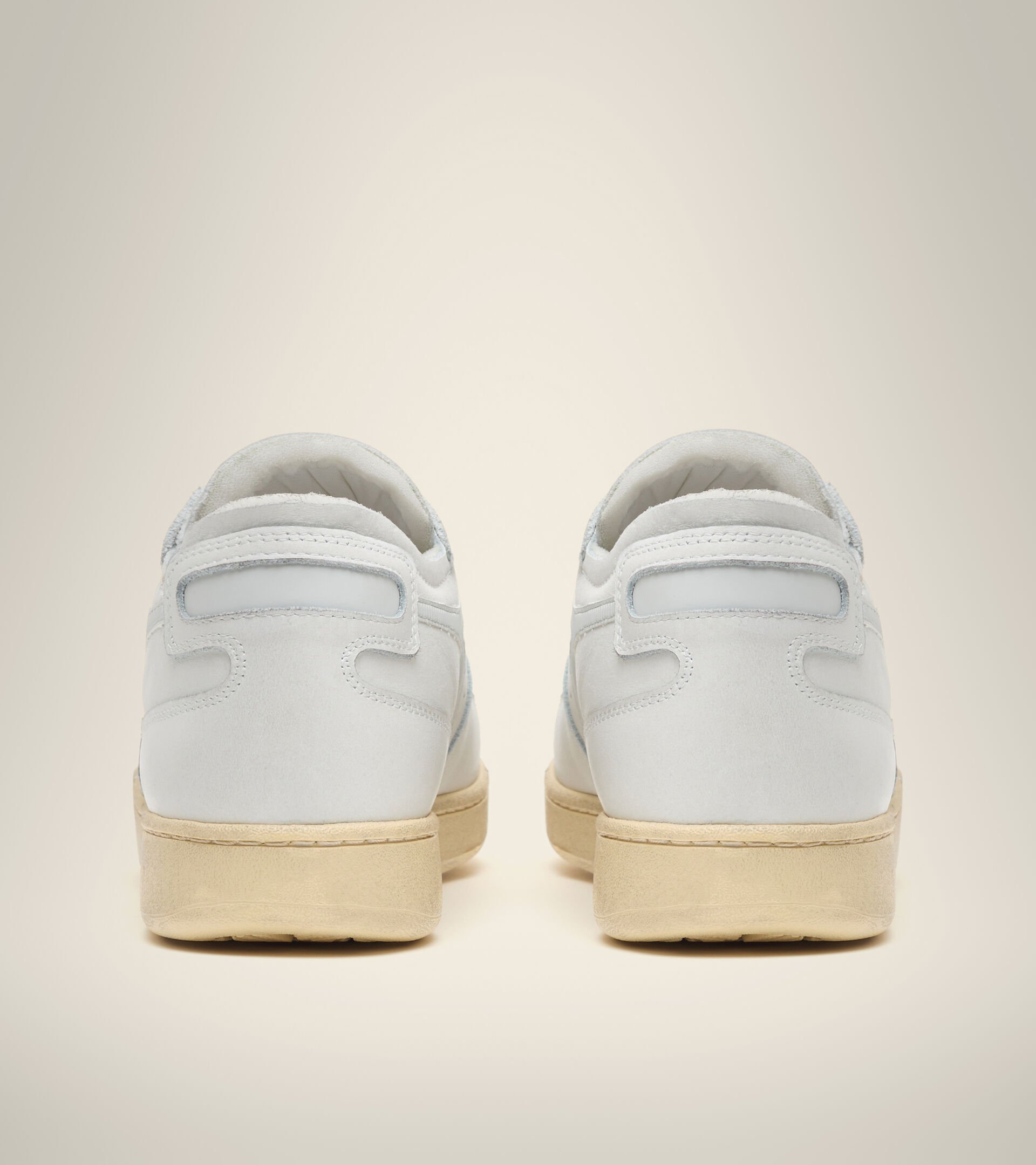 Chaussures Heritage - Unisexe MI BASKET ROW CUT BLANC/BLEU AUBE - Diadora