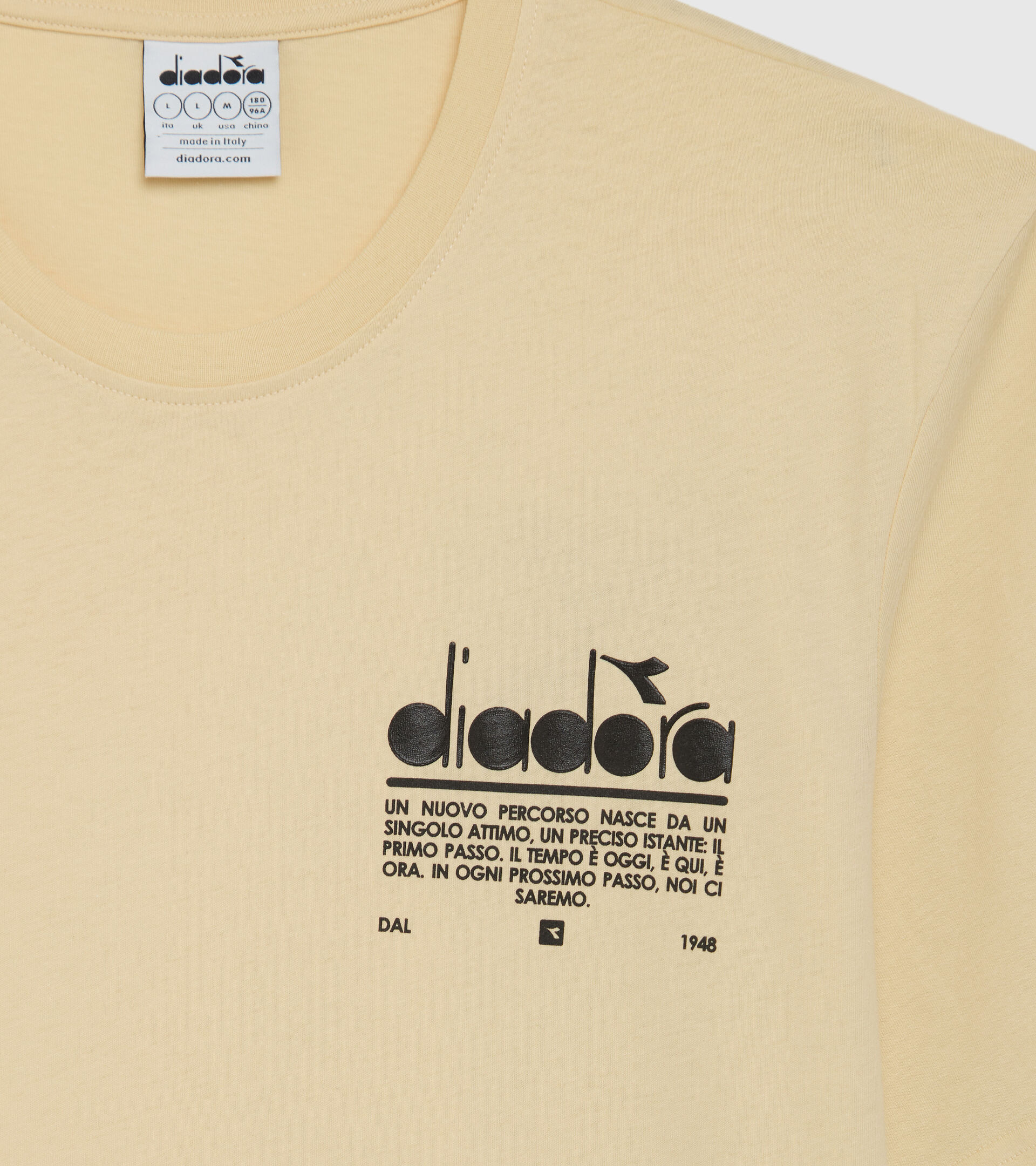 Camiseta de algodón - Unisex T-SHIRT SS MANIFESTO MANTECADA - Diadora