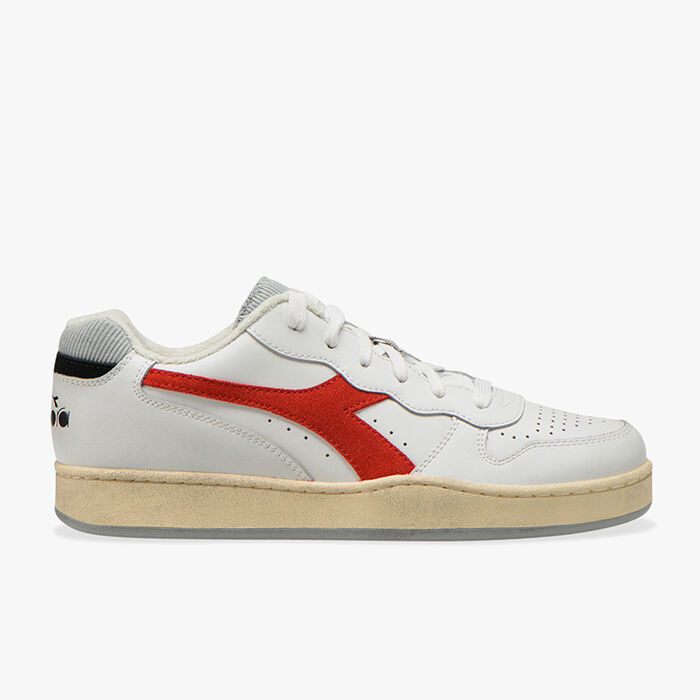 MI BASKET LOW ICONA, WHITE/FERRARI RED ITALY, large