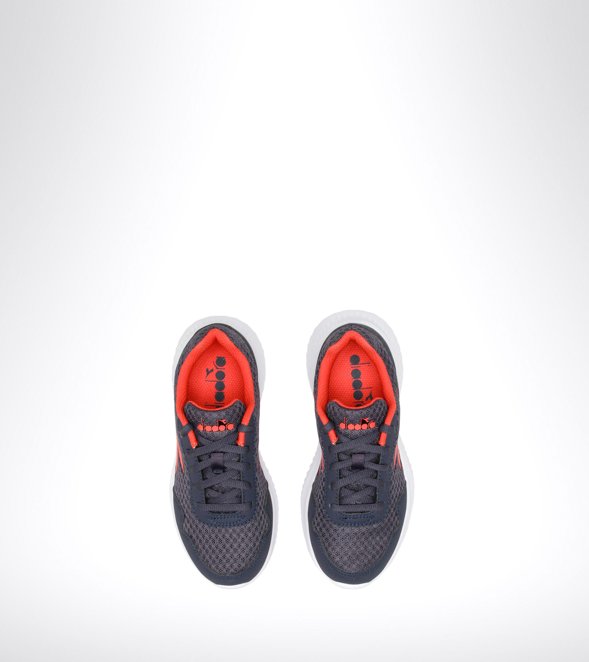 Running shoe - Unisex kids ROBIN 2 JR ESTATE BLUE/HIGH RISK RED - Diadora