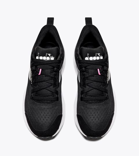 MYTHOS BLUSHIELD VIGORE 2 W, NERO/BIANCO/ROSA FLUO Zapatillas de running - Mujer MYTHOS BLUSHIELD VIGORE 2 W NERO/BIANCO/ROSA FLUO - Diadora