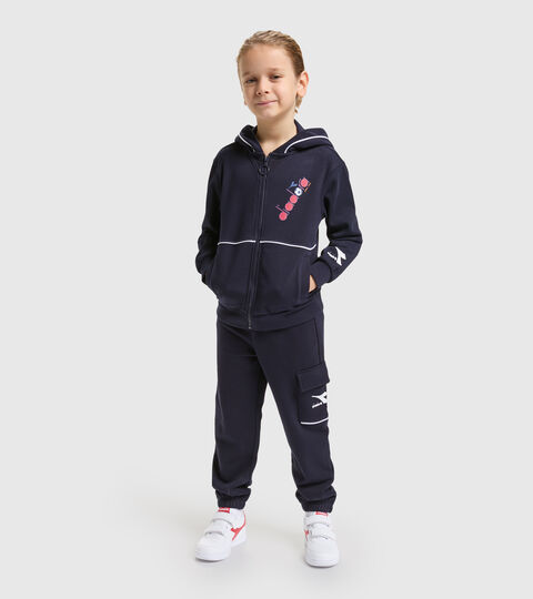 Sportlicher Trainingsanzug aus Baumwolle - Jungen JB.TRACKSUIT HD FZ DIADORA FC CABAN BLAU - Diadora