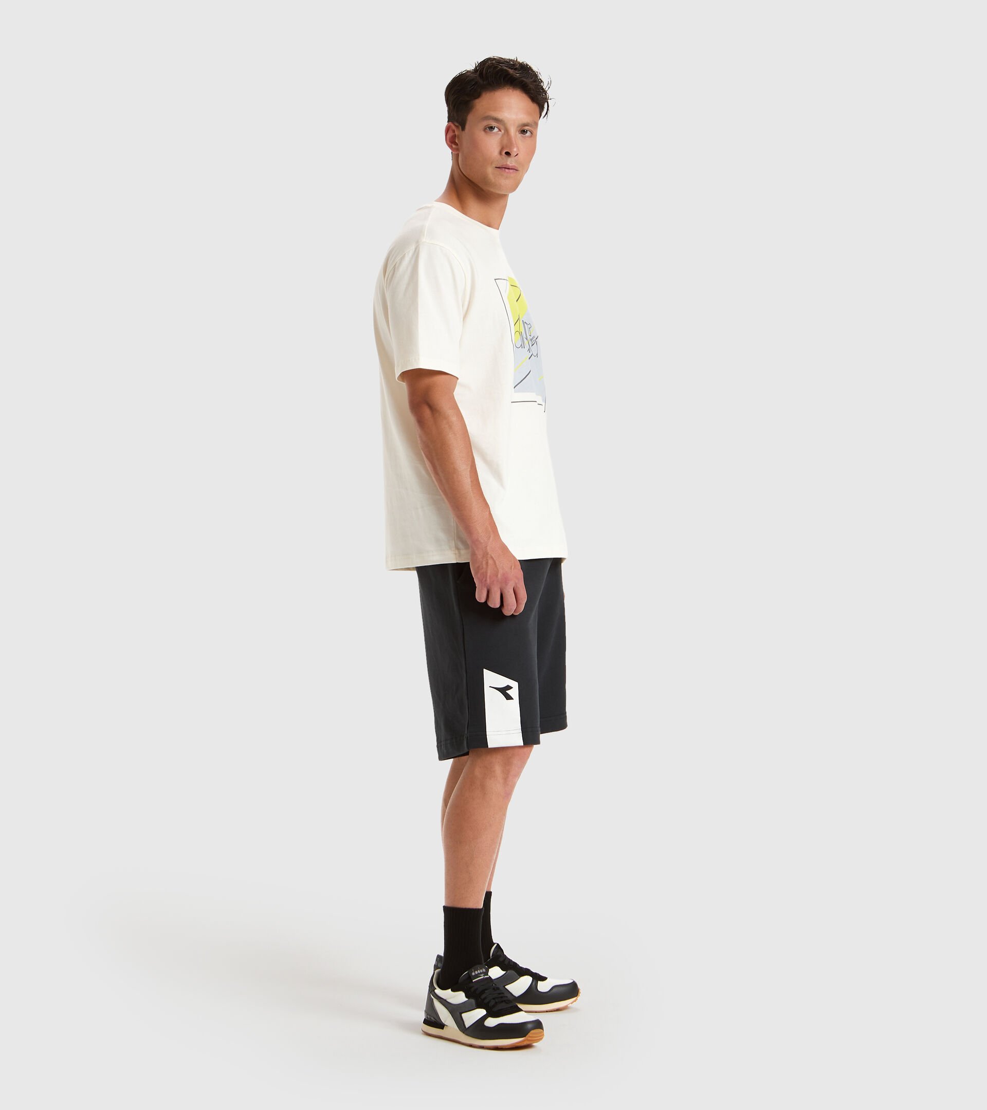 T-shirt - Homme T-SHIRT SS 5PALLLE URBANITY BLANCHE - Diadora