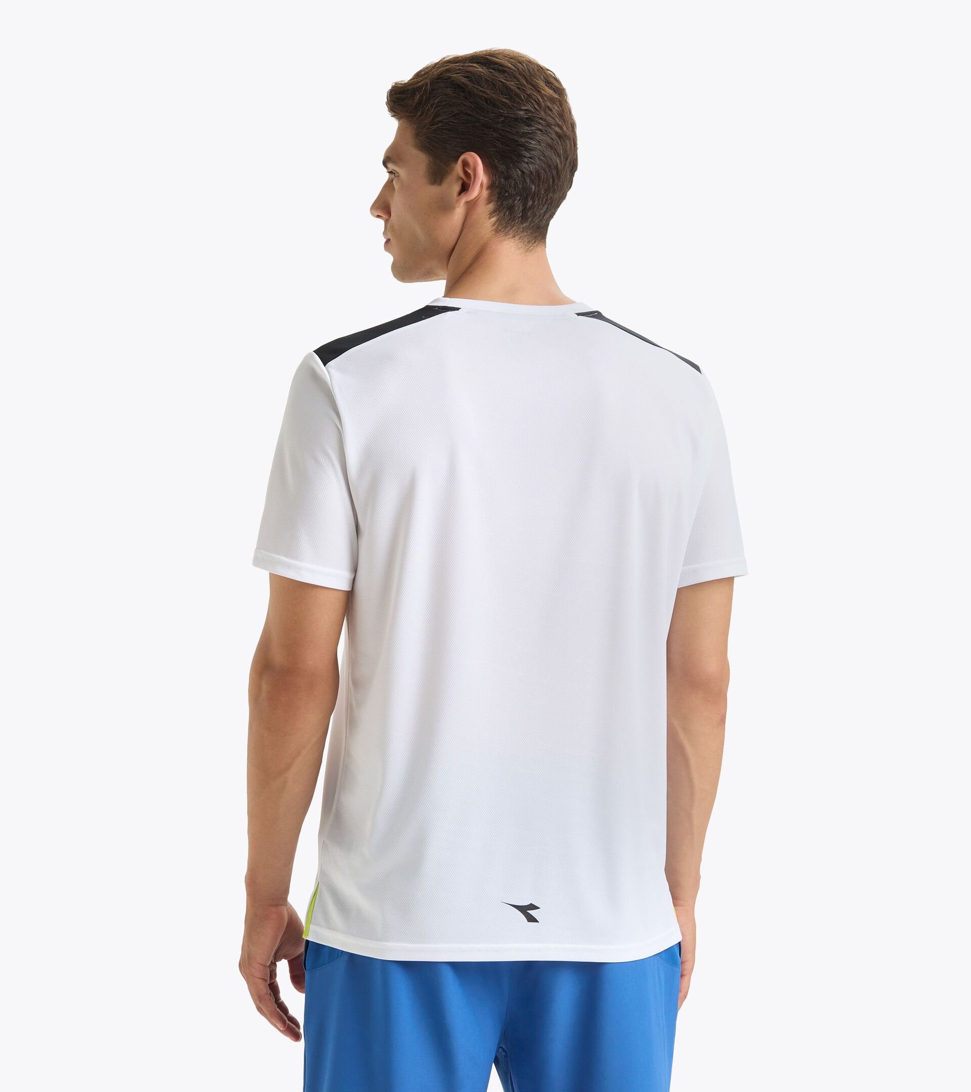 Tennis-T-Shirt - Herren SS CORE T-SHIRT T STRAHLENDE WEISS/SCHWARZ - Diadora