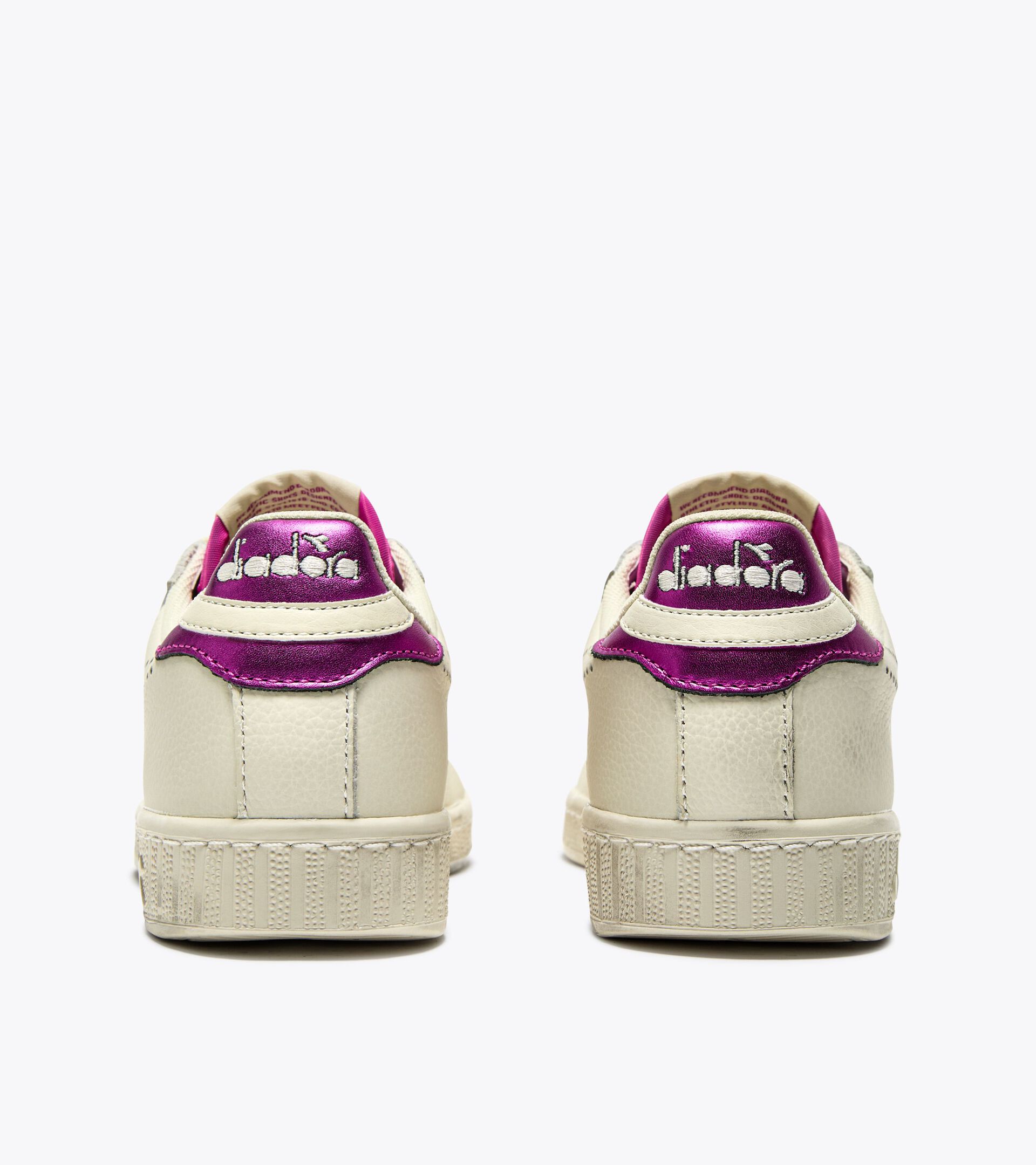 Leather sports sneakers - Women’s GAME L LOW PUNCHED WN WHITE - Diadora