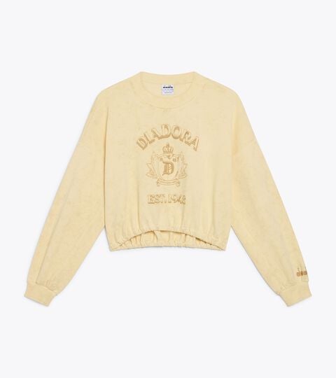 Sudadera de punto - Crop - Mujer L. SWEAT AVENUE LAB I BEIGE NABO SUECO - Diadora
