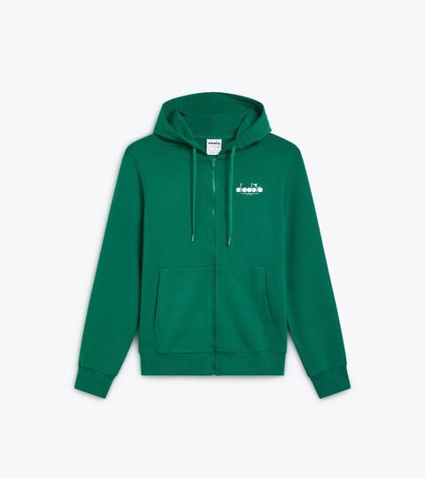 Zipped hoodie - All-Gender HOODIE FZ LOGO AVENTURINE - Diadora