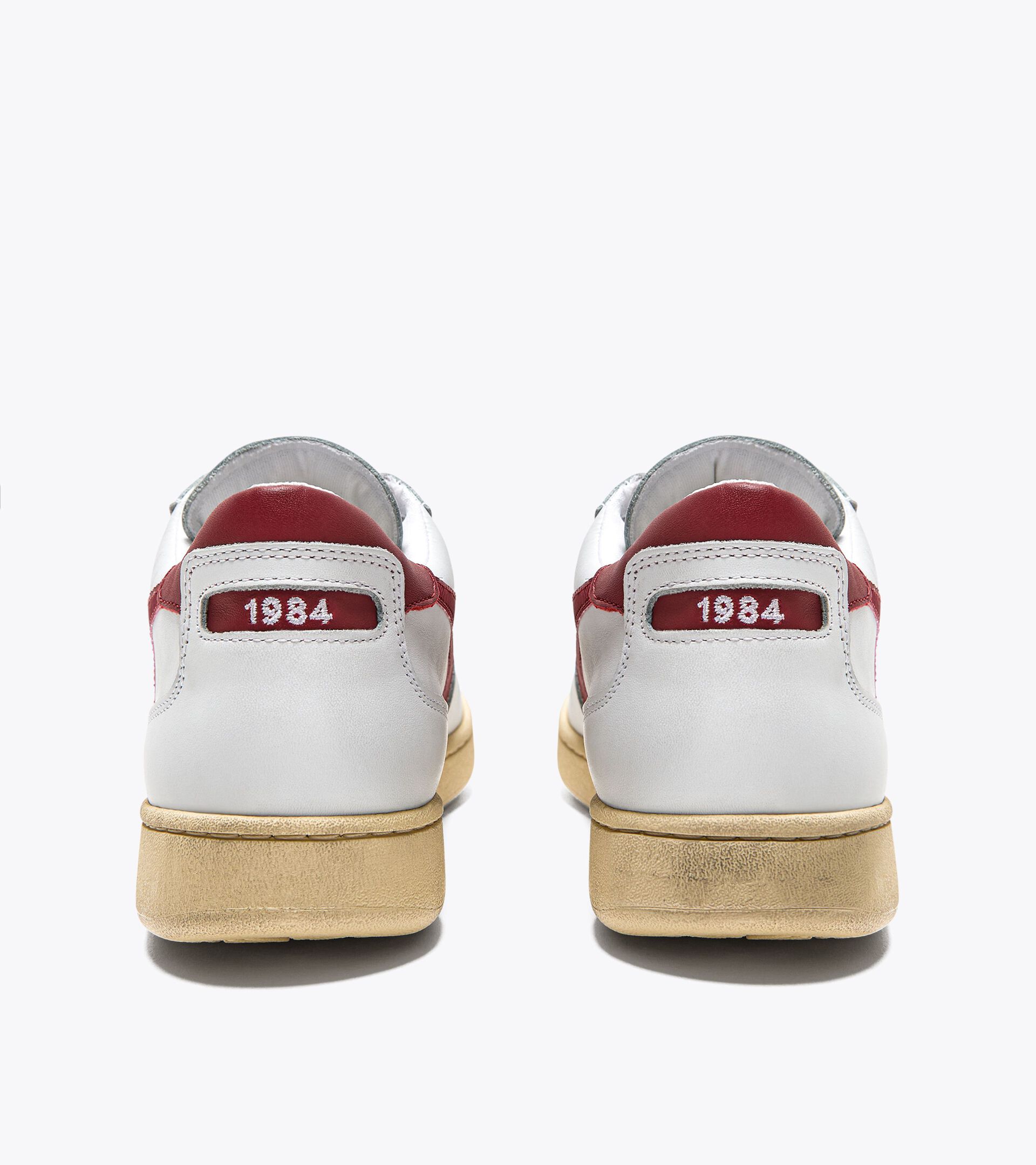 Heritage shoes - Unisex MI BASKET LOW USED WHITE/GARNET - Diadora