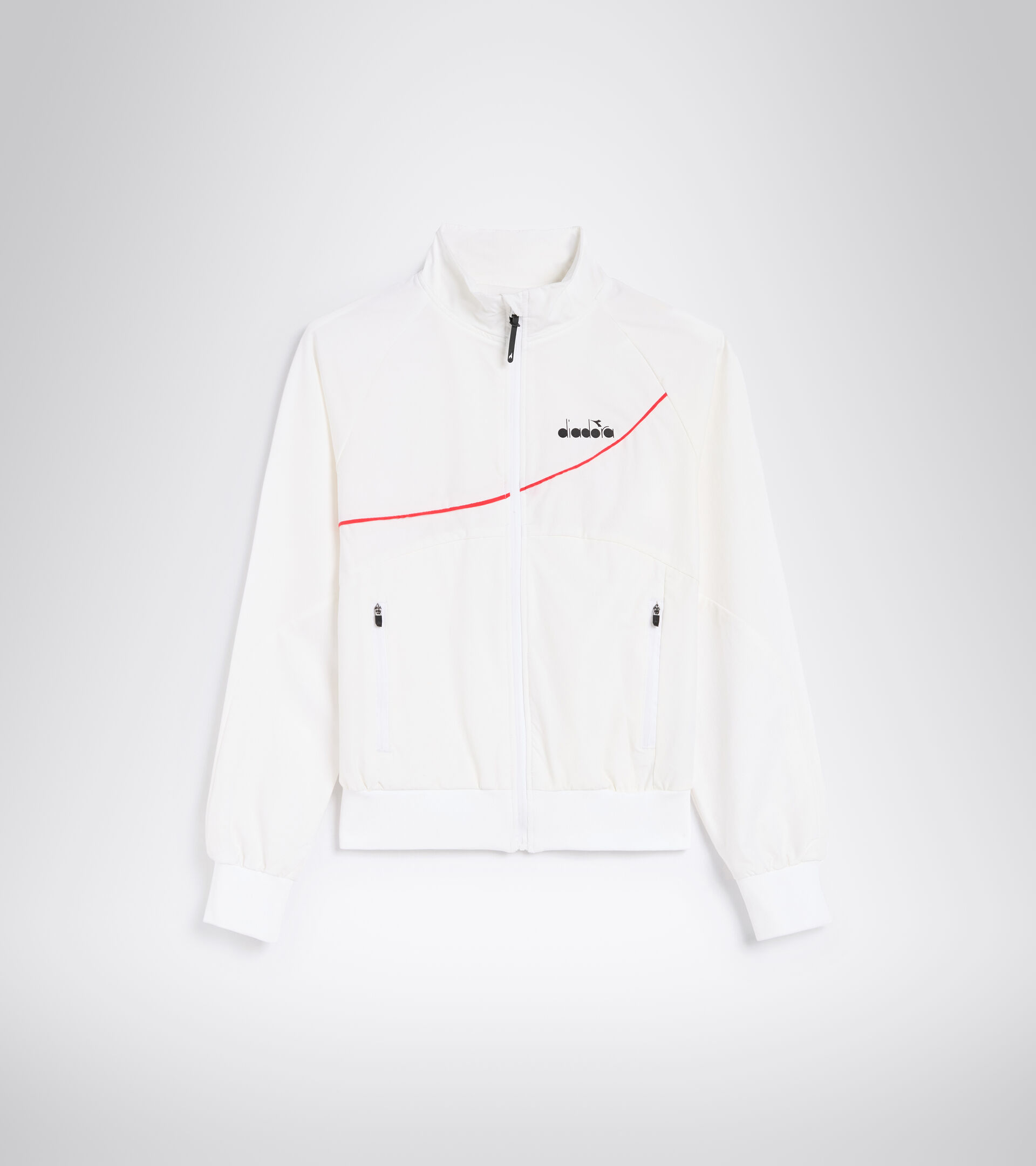 Full-zip jacket - Women L. FZ JACKET OPTICAL WHITE - Diadora