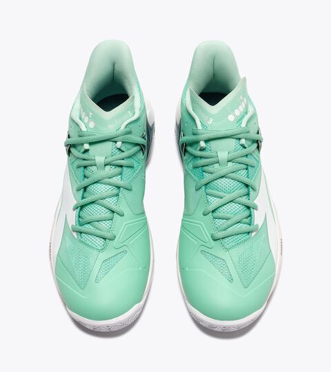 Tennis shoe for clay courts - Stability & control - Women&rsquo;s
 B.ICON 3 CLAY CABBAGE/WHITE - Diadora