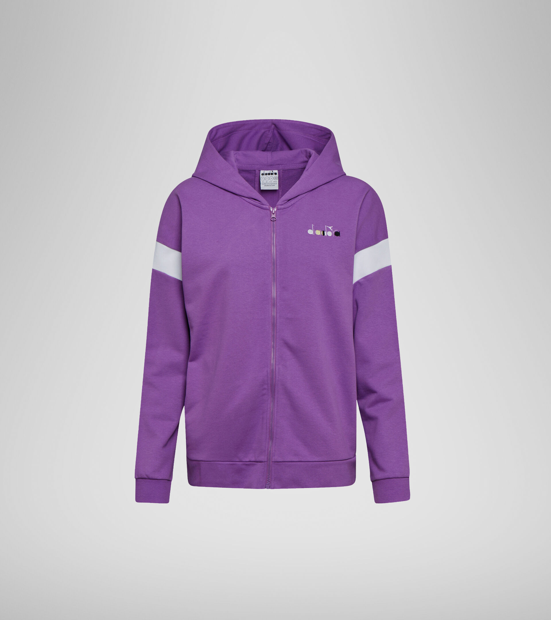 Hooded sweatshirt - Women L. HOODIE FZ SPOTLIGHT VIOLET BERRY (55206) - Diadora