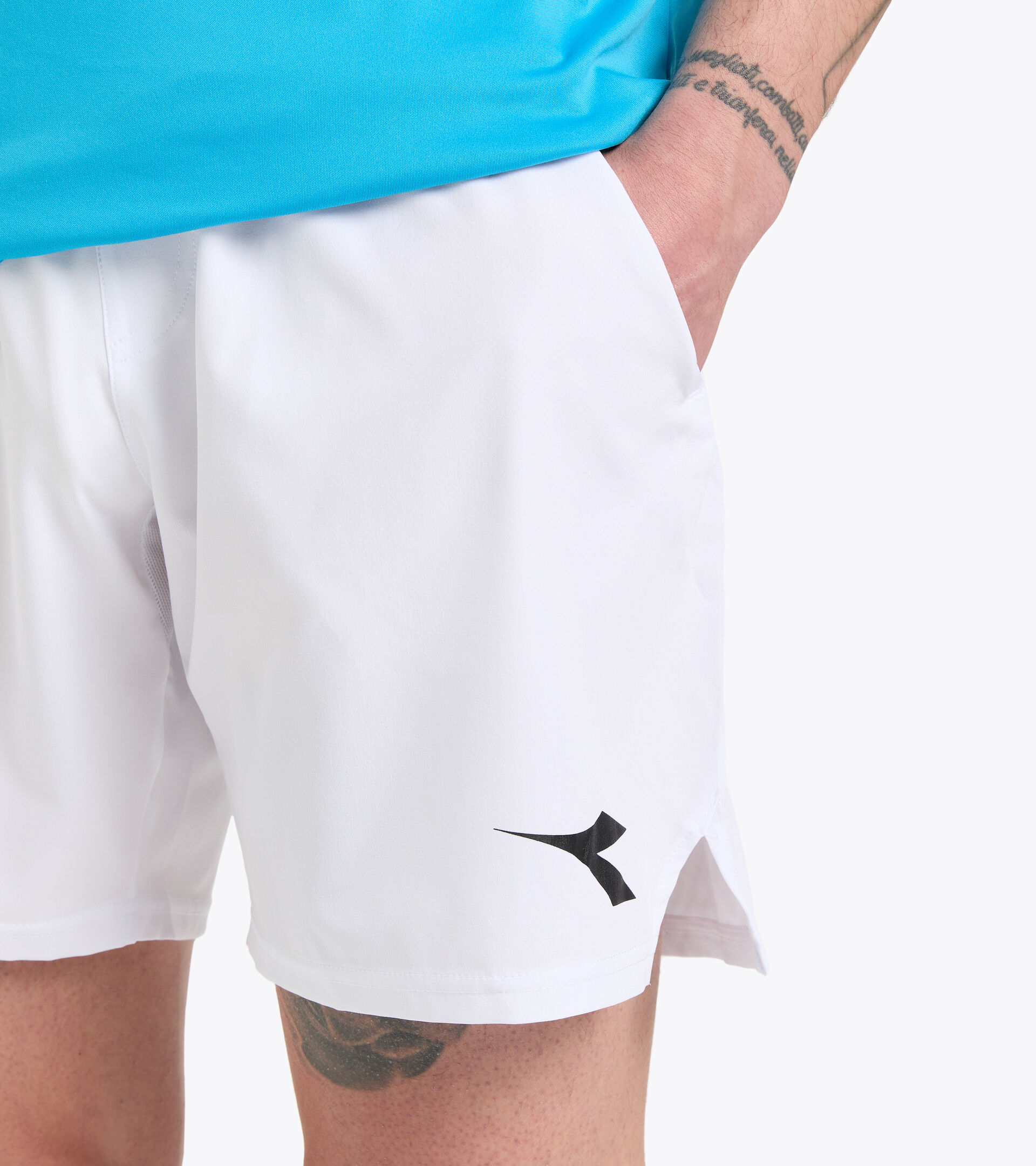 Training Bermuda shorts - Men BERMUDA ICON OPTICAL WHITE - Diadora