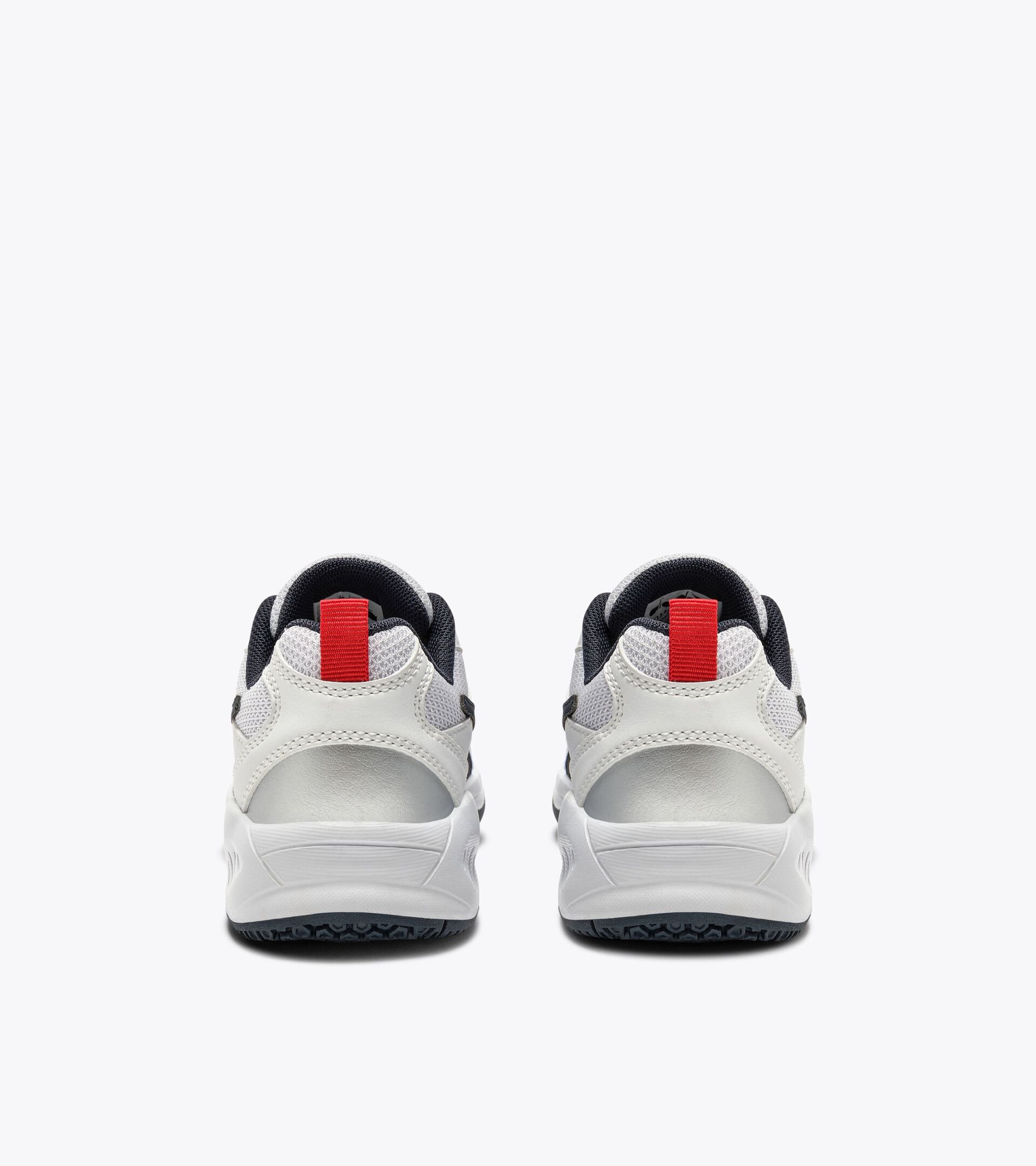 Tennis shoe for firm grounds or clay courts - Entry level - Kids
 S. CHALLENGE 6 SL JR WHITE/BLUE CORSAIR - Diadora