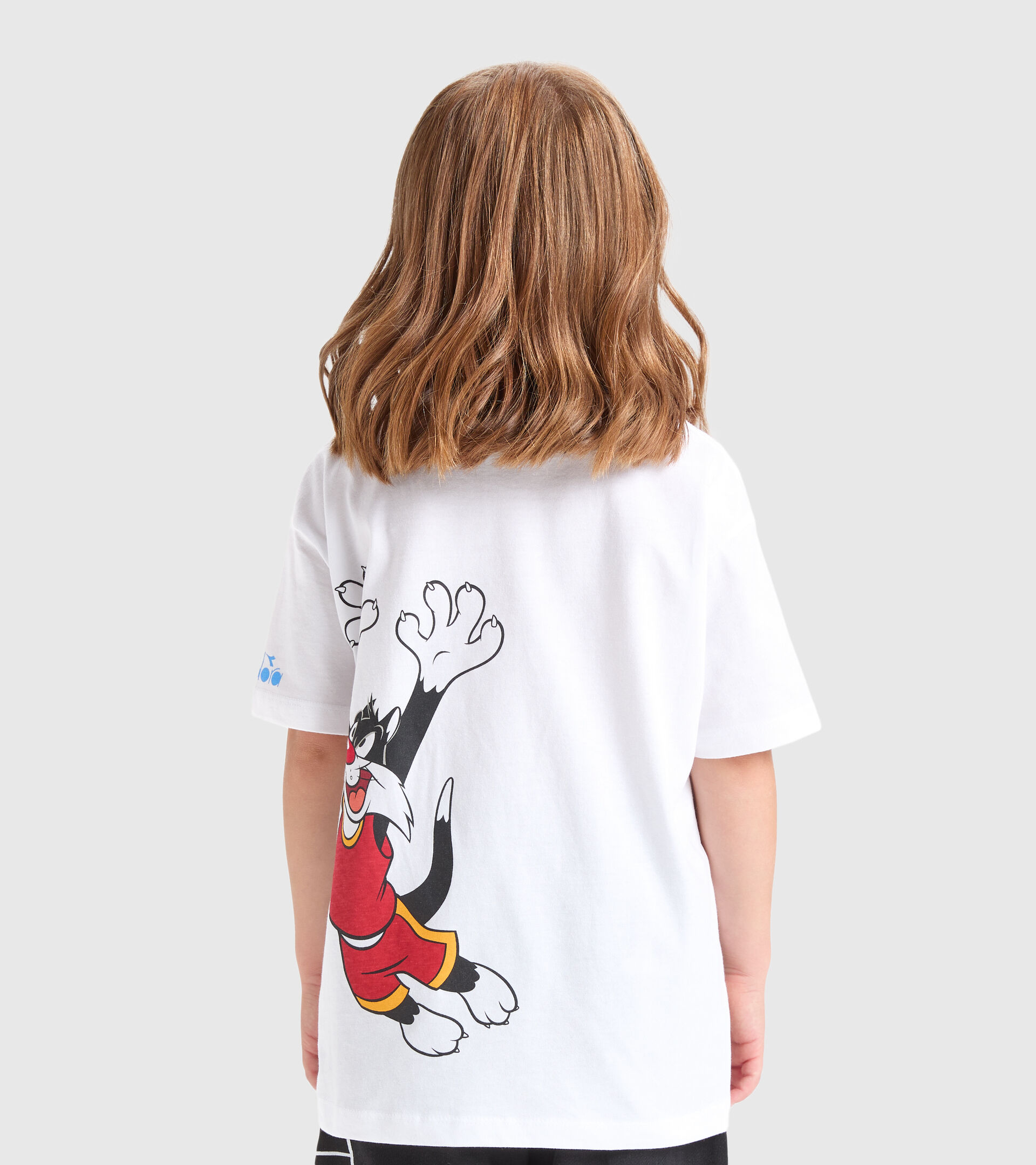 Camiseta deportiva - Niños JU.T-SHIRT SS WB AZUL AZURE - Diadora