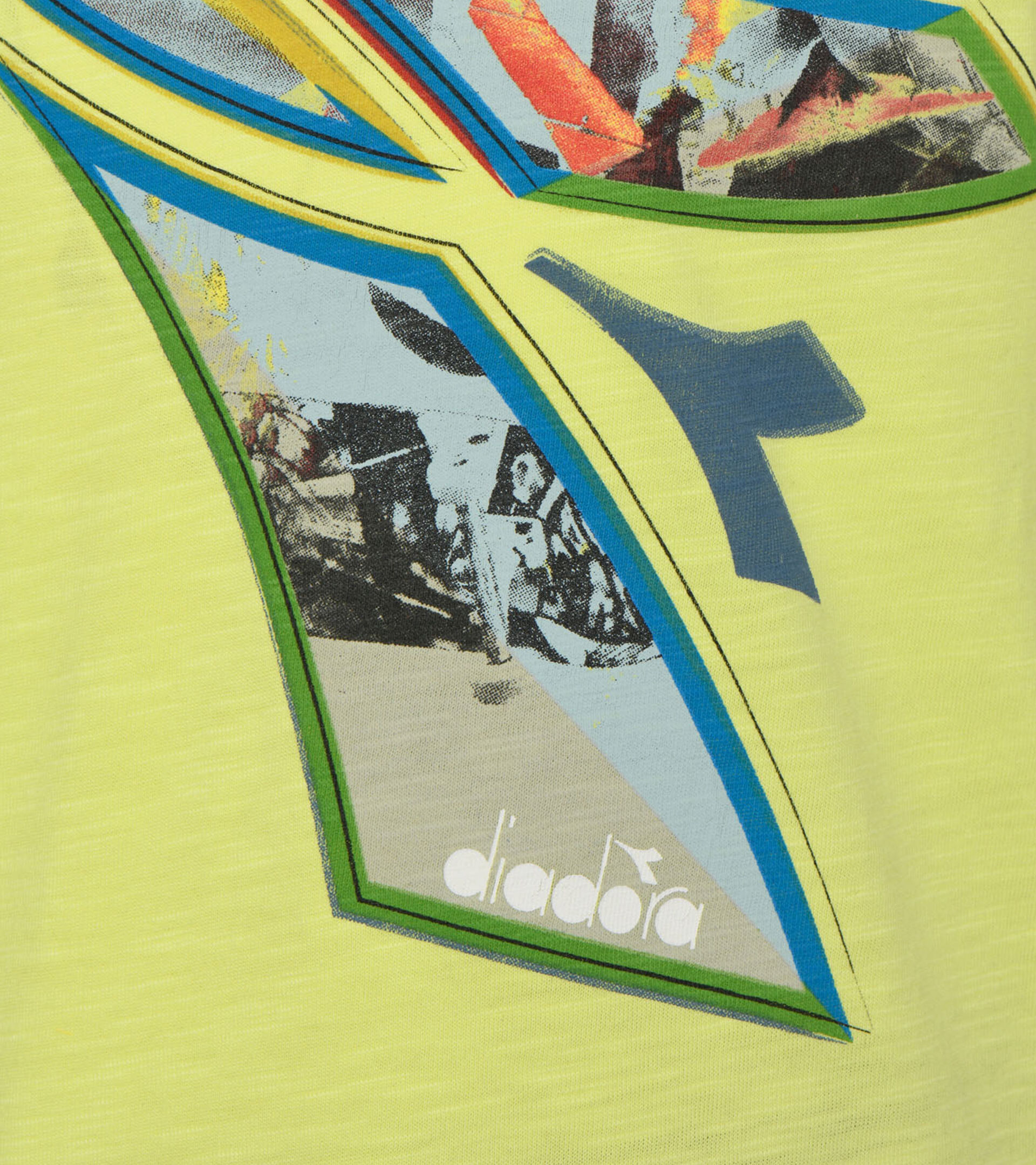 Apparel Sport BAMBINO JB. SET SL LOGO ELEMENTS GREEN SUNNY LIME Diadora
