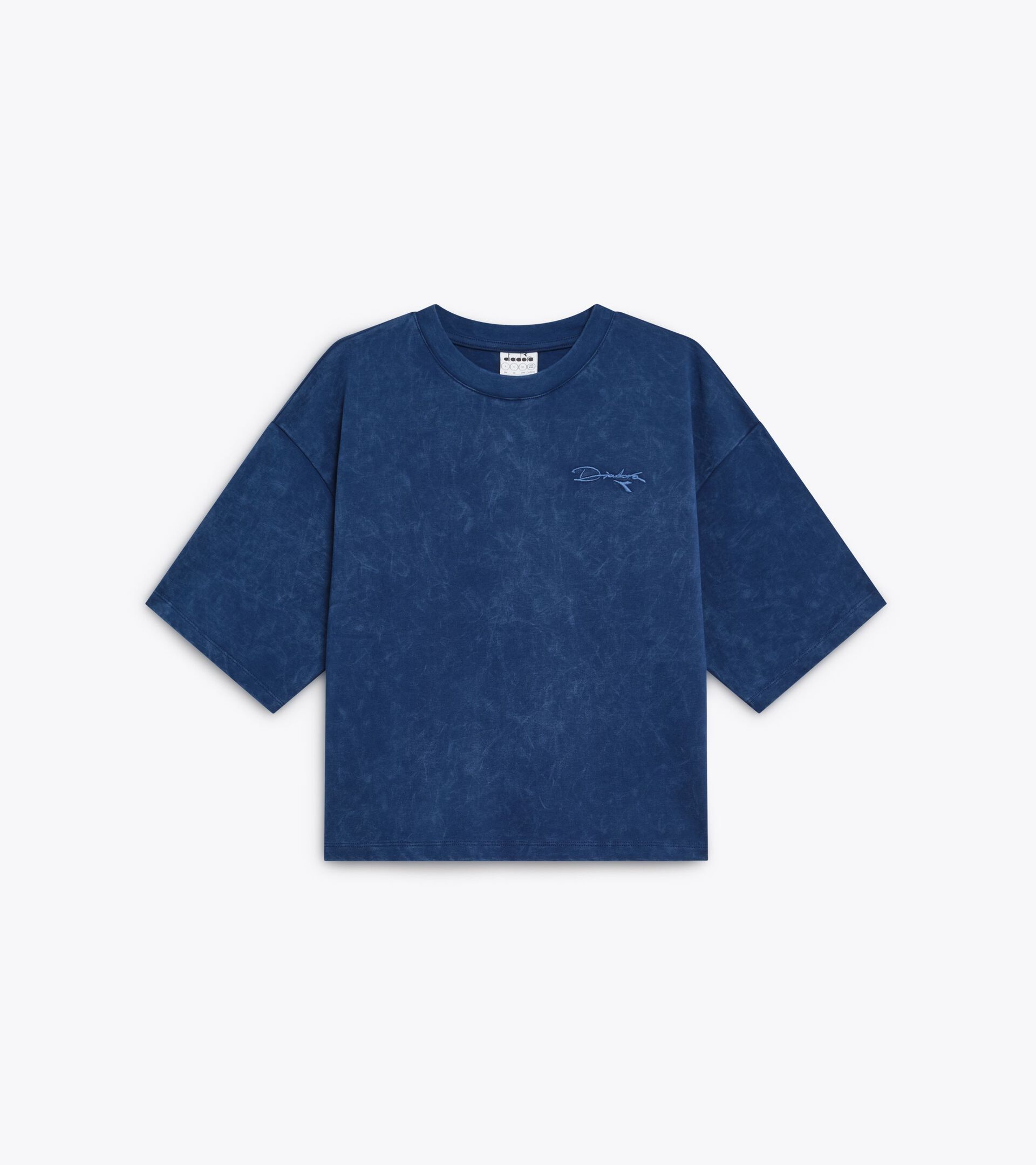 Retro-inspired Cotton T-shirt - Women&rsquo;s
 L. T-SHIRT SS AVENUE LAB I NAVY PEONY - Diadora